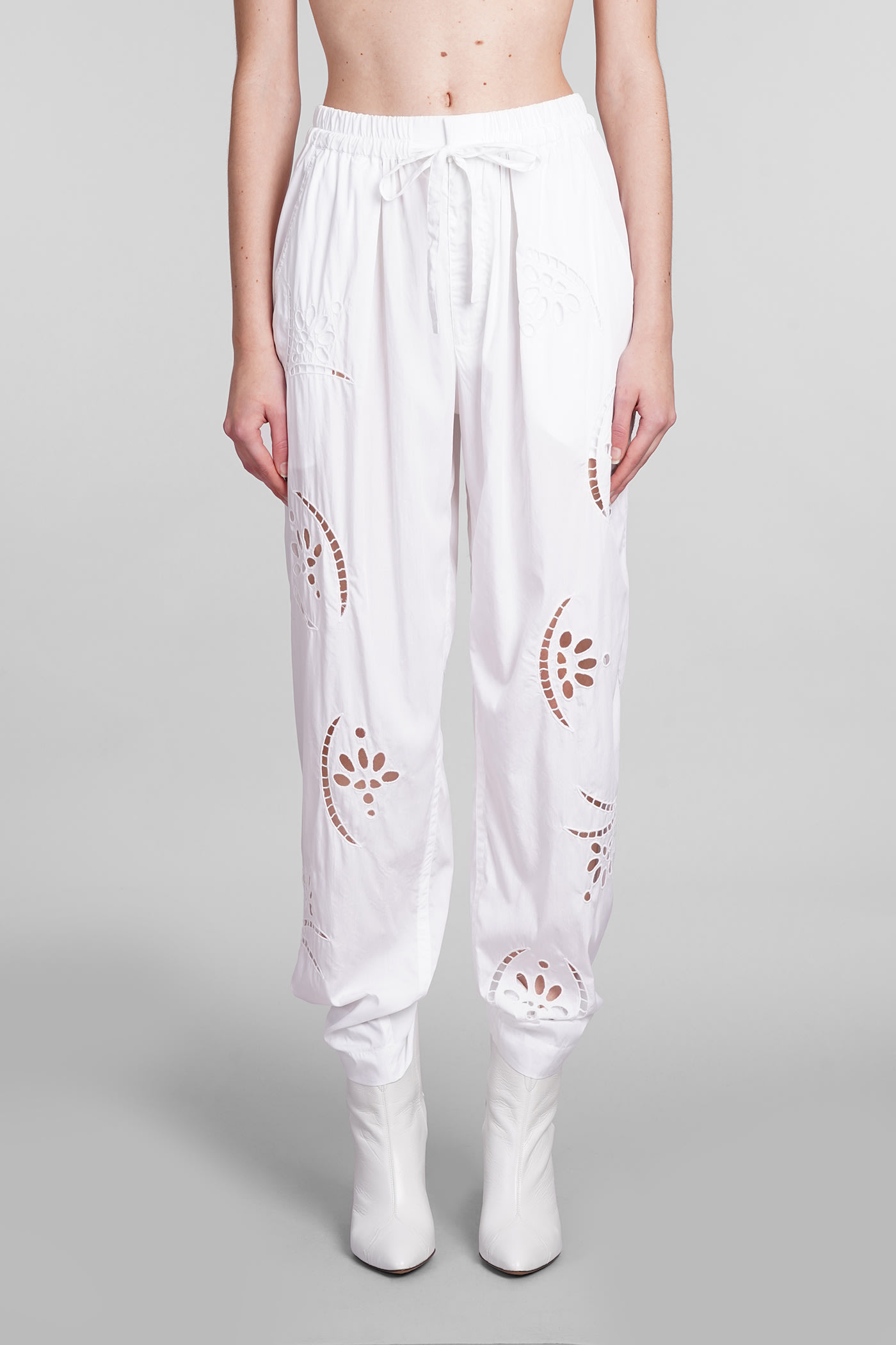 Shop Isabel Marant Hectorina Pants In White Modal