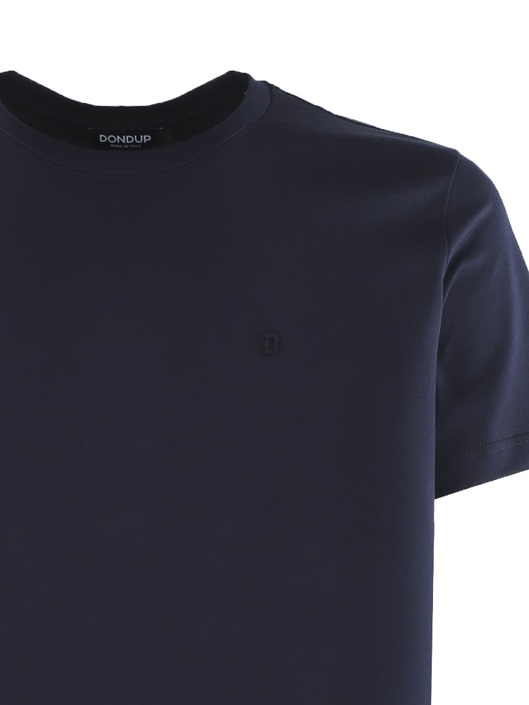 Shop Dondup Logo T-shirt In Blue