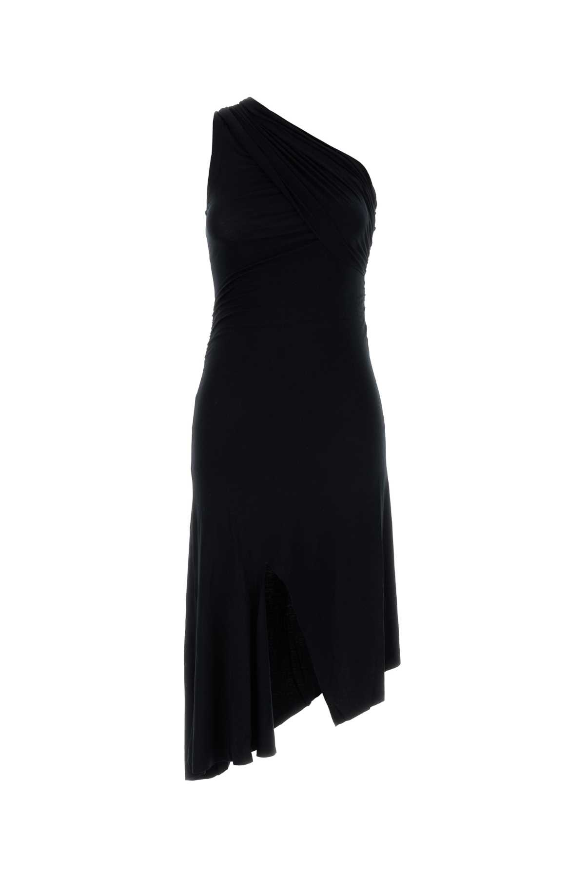 Black Stretch Viscose Lucia Dress