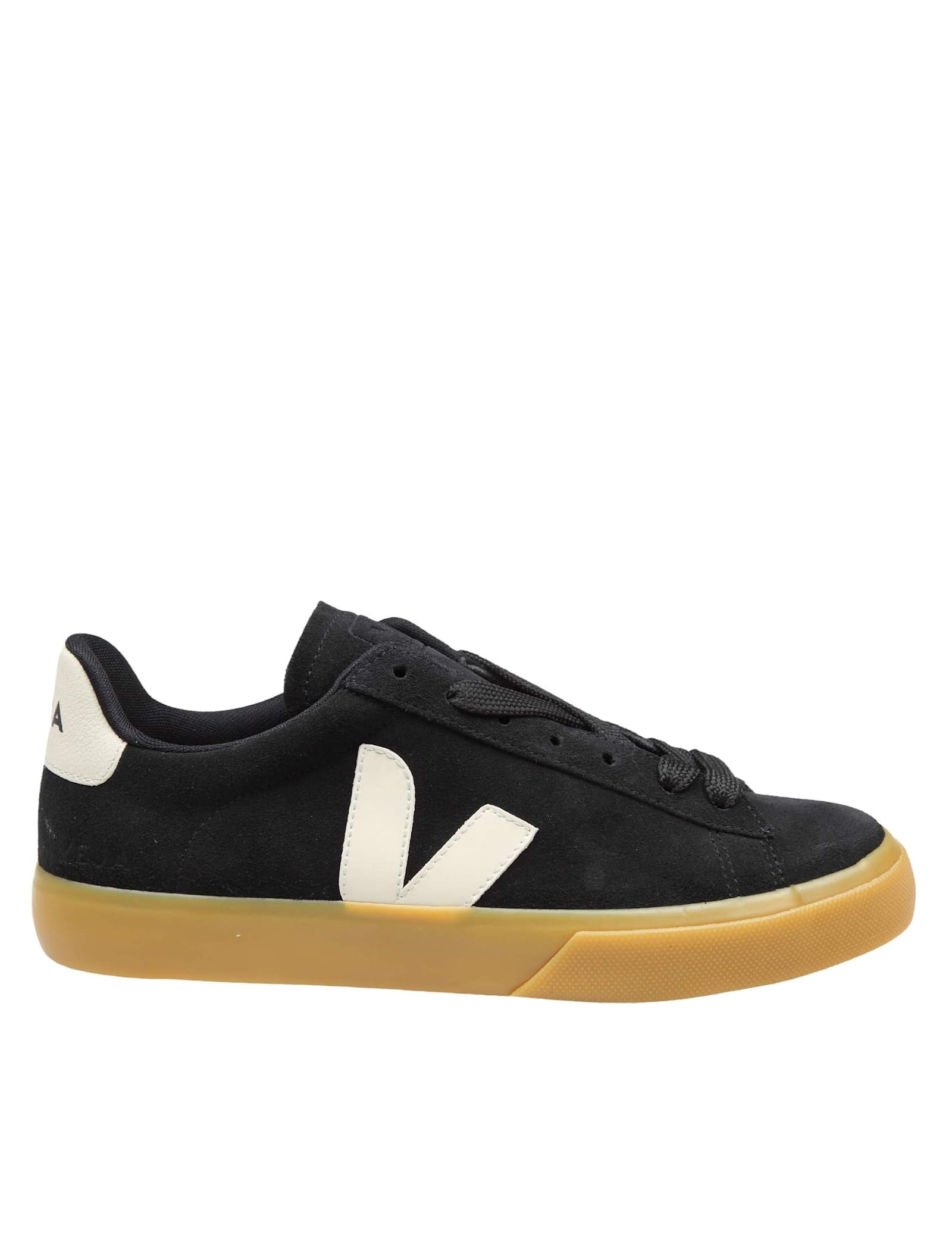 Shop Veja Campo Suede Sneakers Color Black