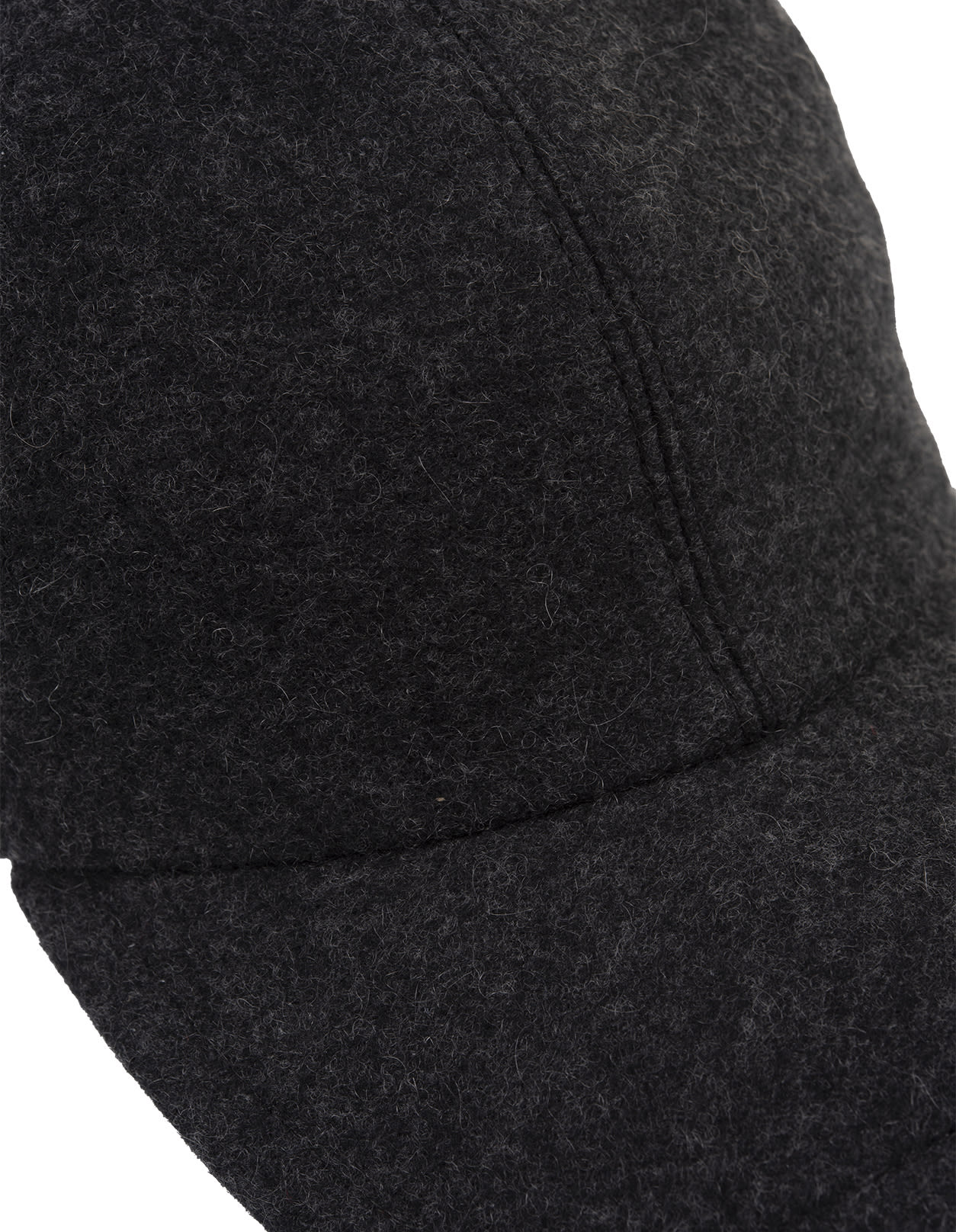 Shop Fedeli Anthracite Cashmere Felt Baseball Hat In Grey