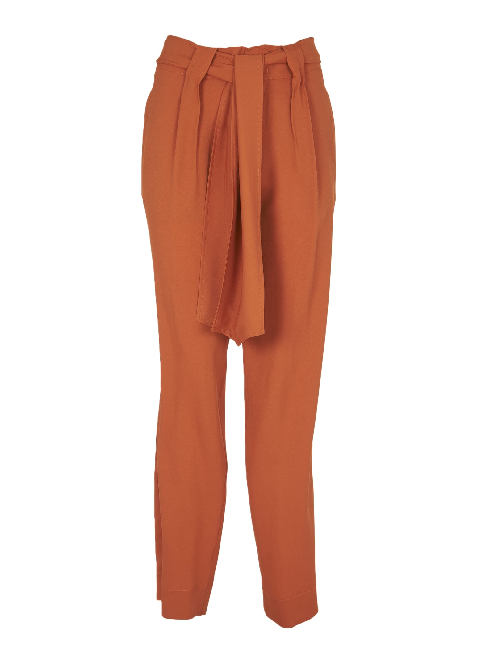 Dondup Loose Shadow Trousers In Orange