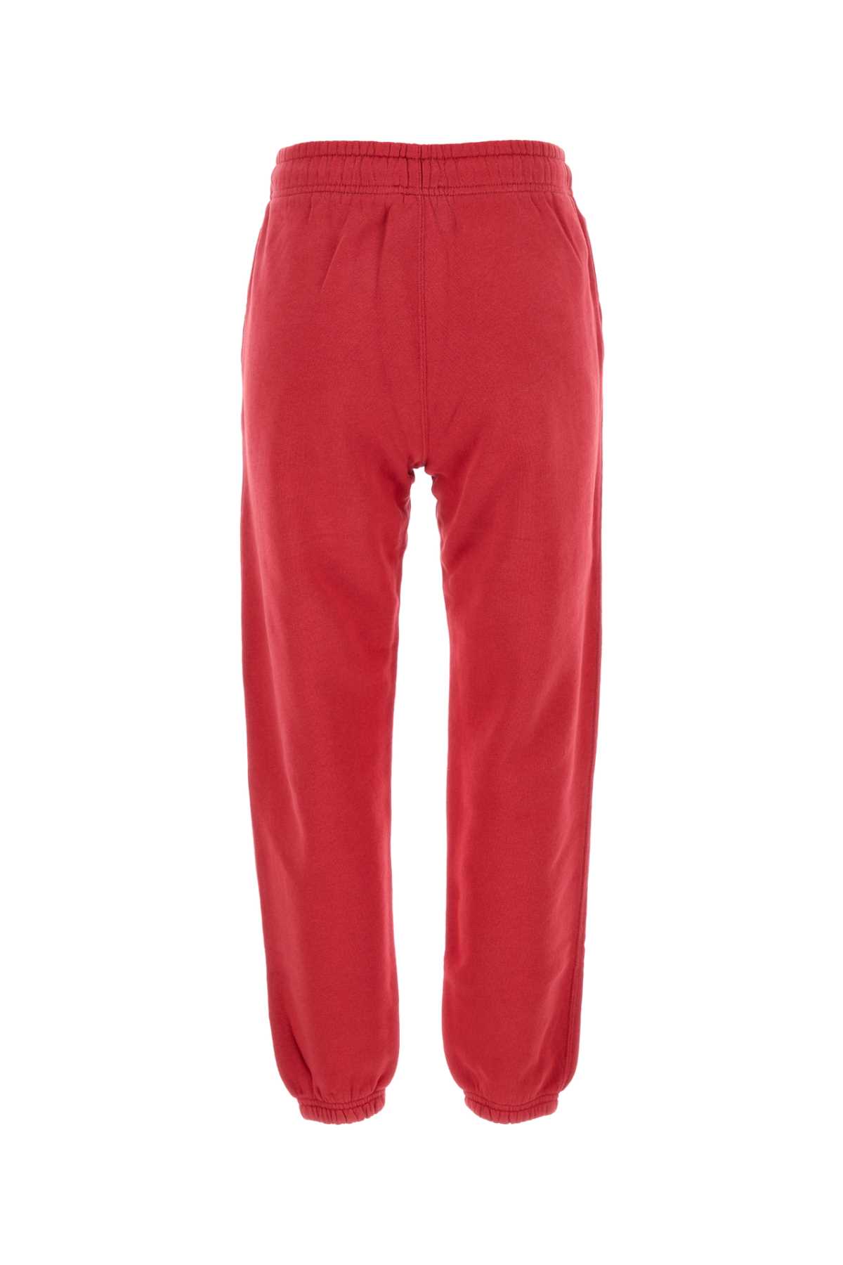 POLO RALPH LAUREN RED COTTON BLEND JOGGERS