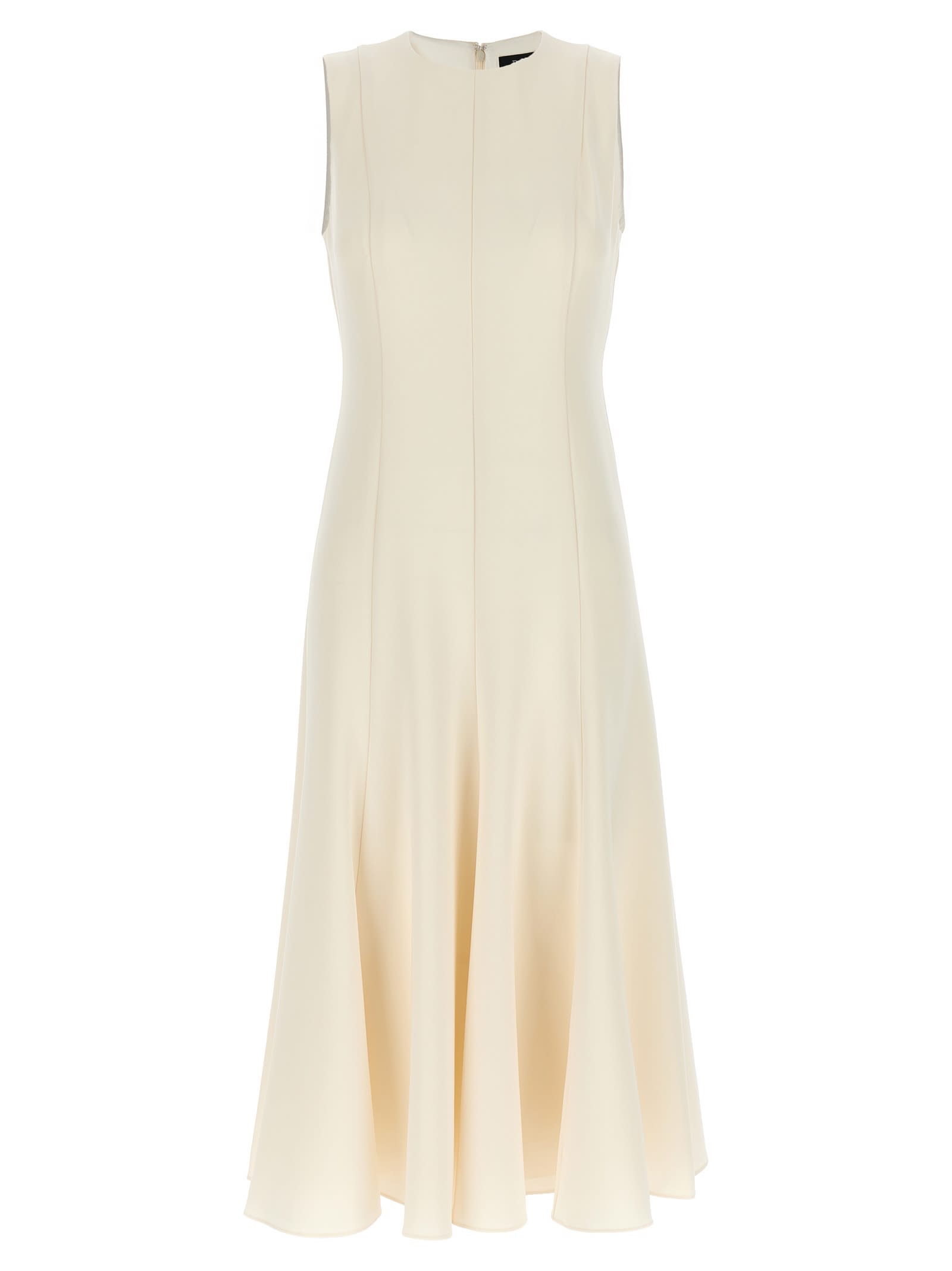 Shop Theory Long Dress In Ivory