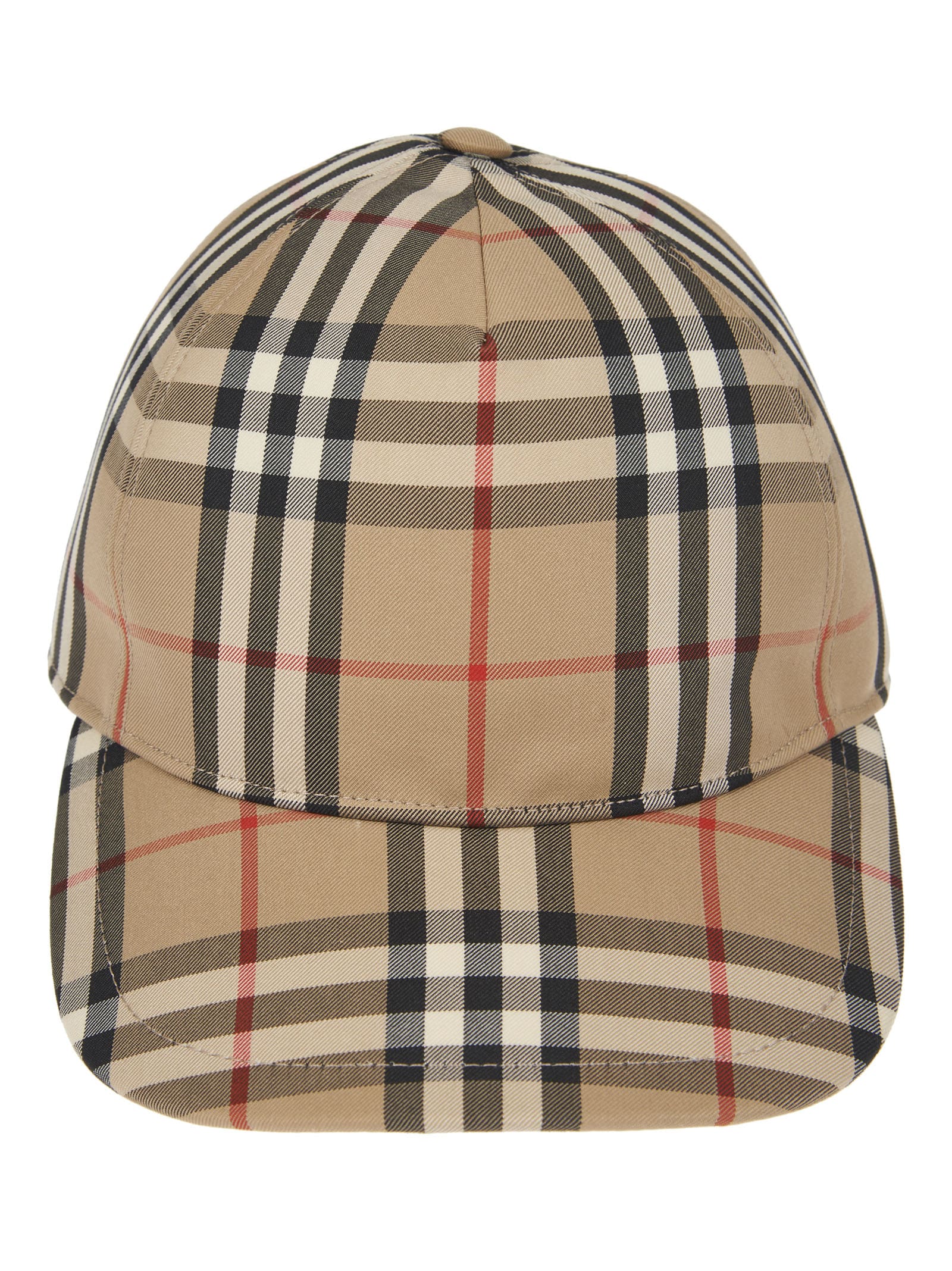Burberry House Check Cap In Archive Beige