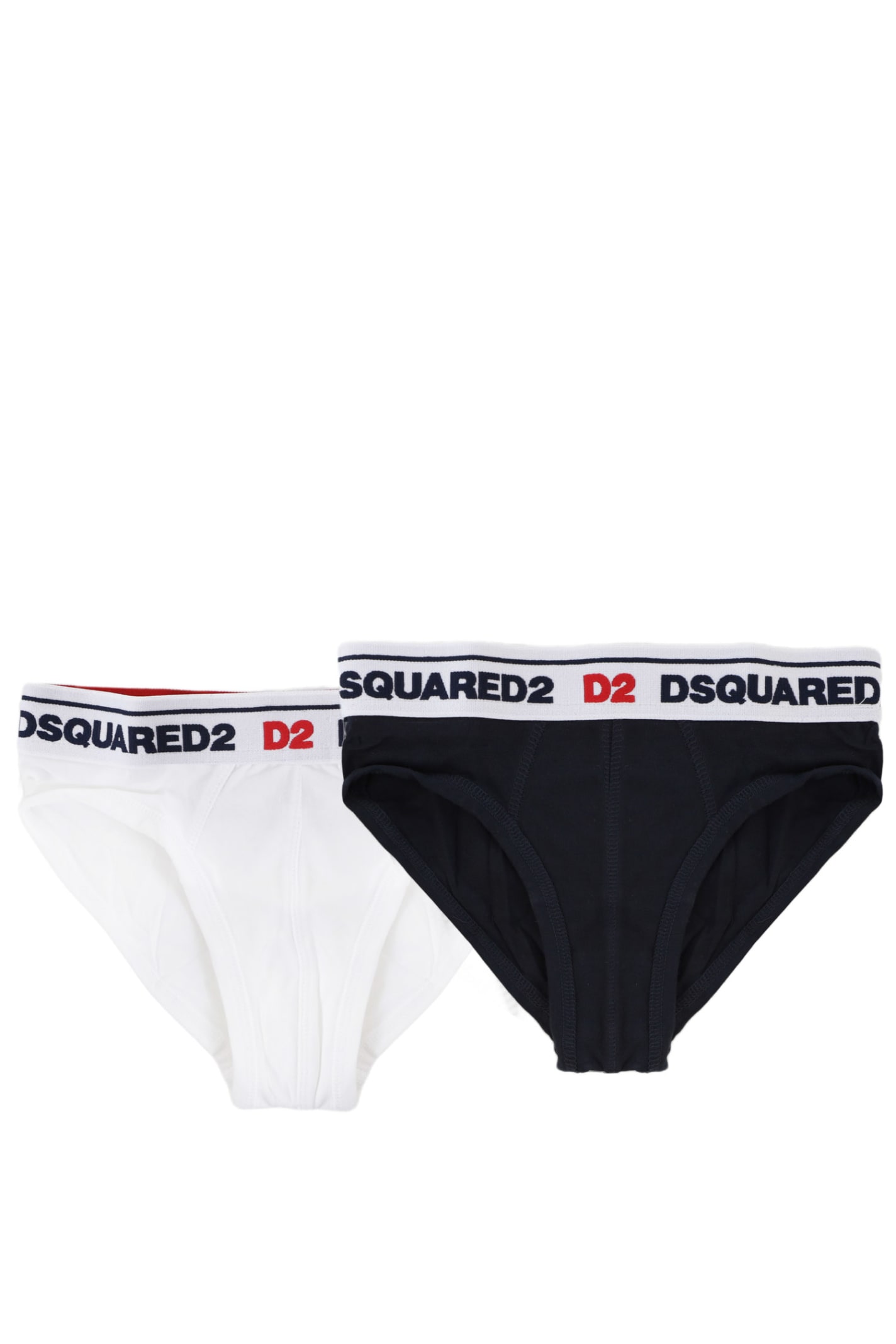 Shop Dsquared2 Pack Of 2 Stretch Jersey Slip In Multicolor