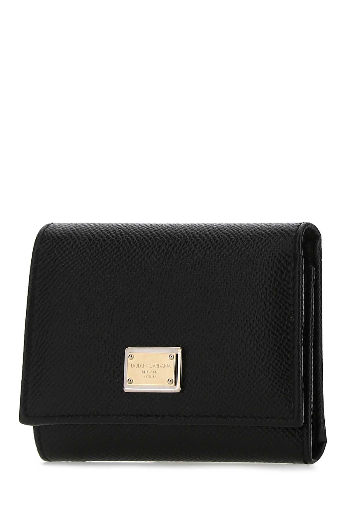Shop Dolce & Gabbana Black Leather Wallet In 80999