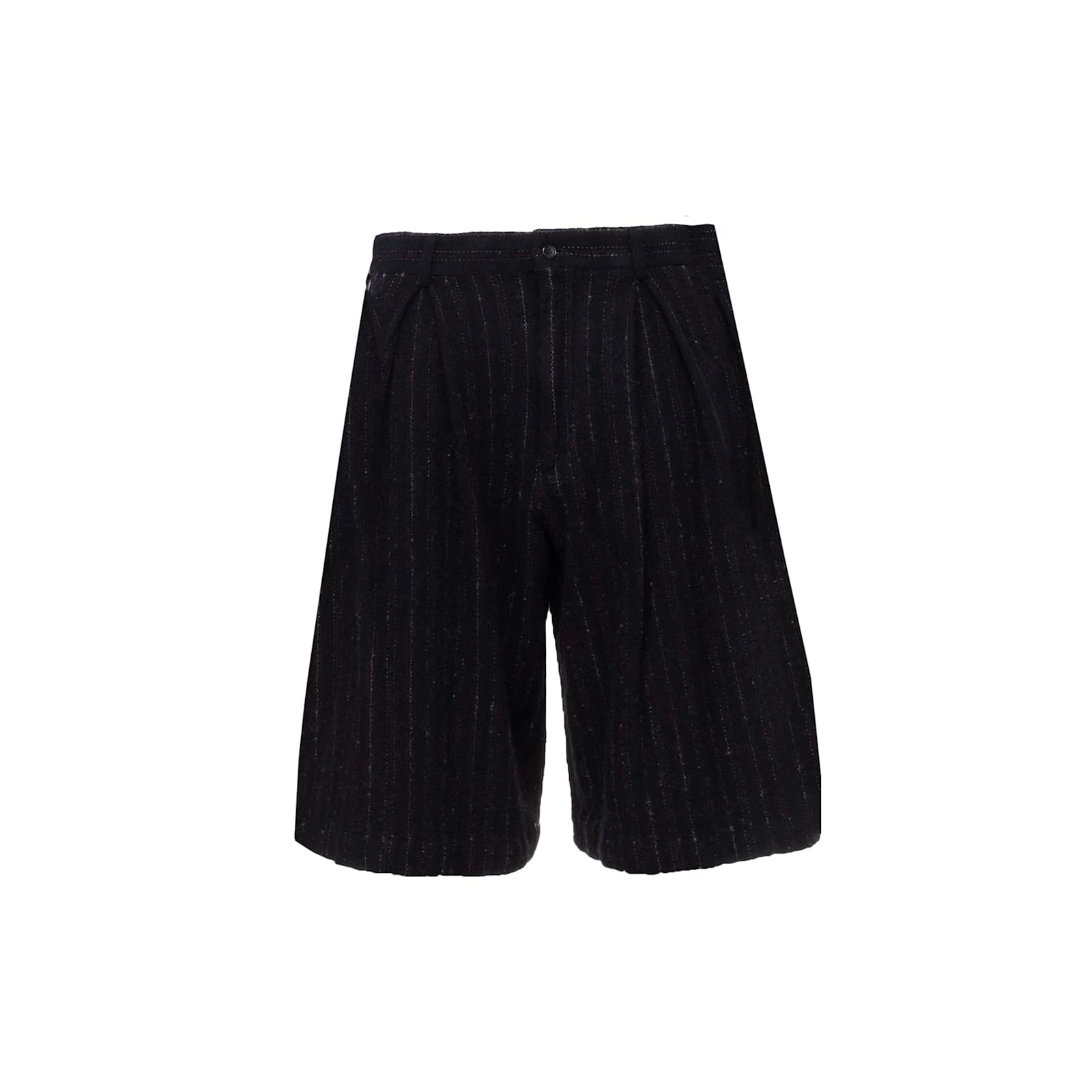Comme Des Garçons Homme Deux Comme Des Garçons Homme Plus Wool Shorts In Black