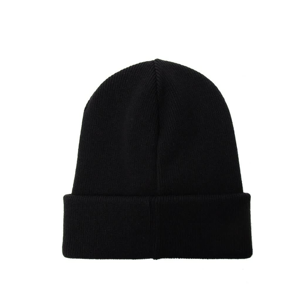 DSQUARED2 DSQUARED2 BLACK BEANIE WITH WHITE PATCH