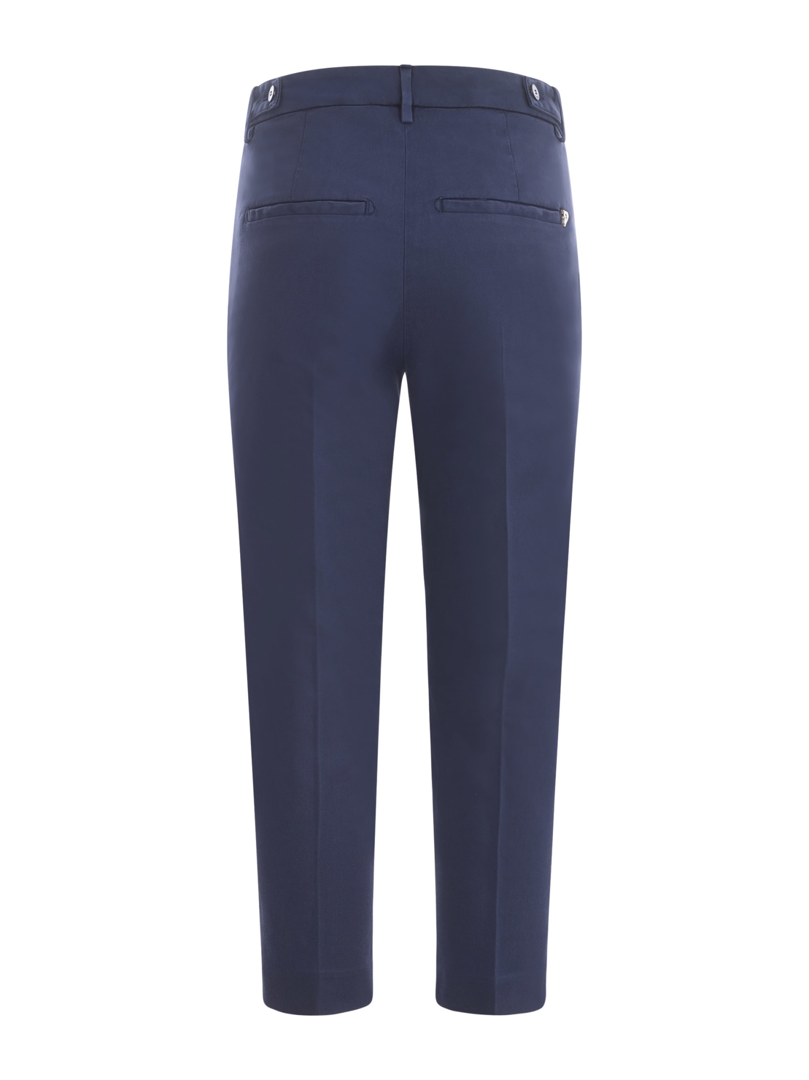Shop Dondup Trousers  Ariel In Stretch Cotton In Blu