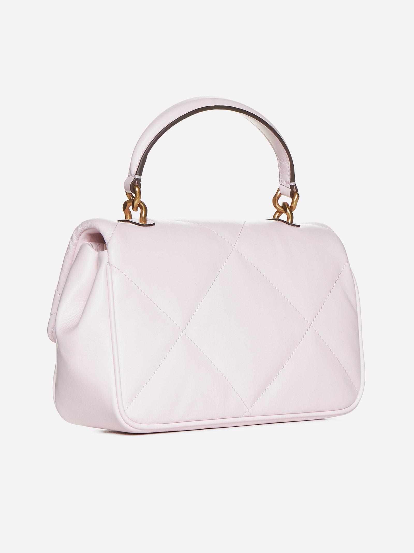 Shop Tory Burch Kira Diamond Quilt Top Handle Shoulder Bag In Rose Salt