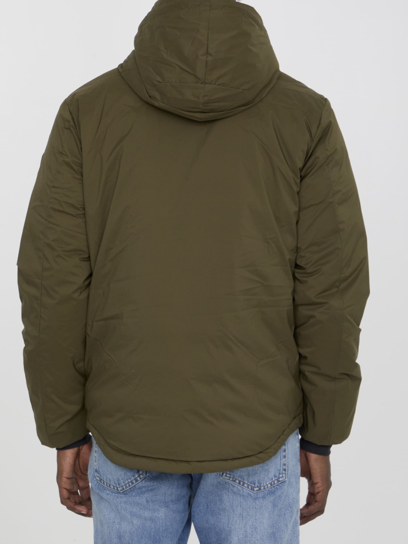 Shop Canada Goose Lodge Hoody Jacket In Green