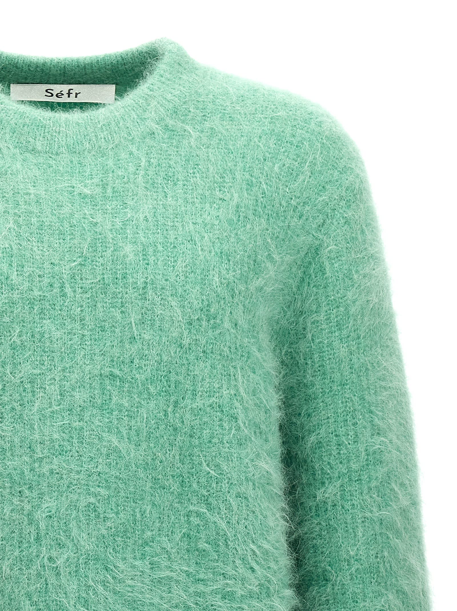 Shop Séfr Haru Sweater In Light Blue