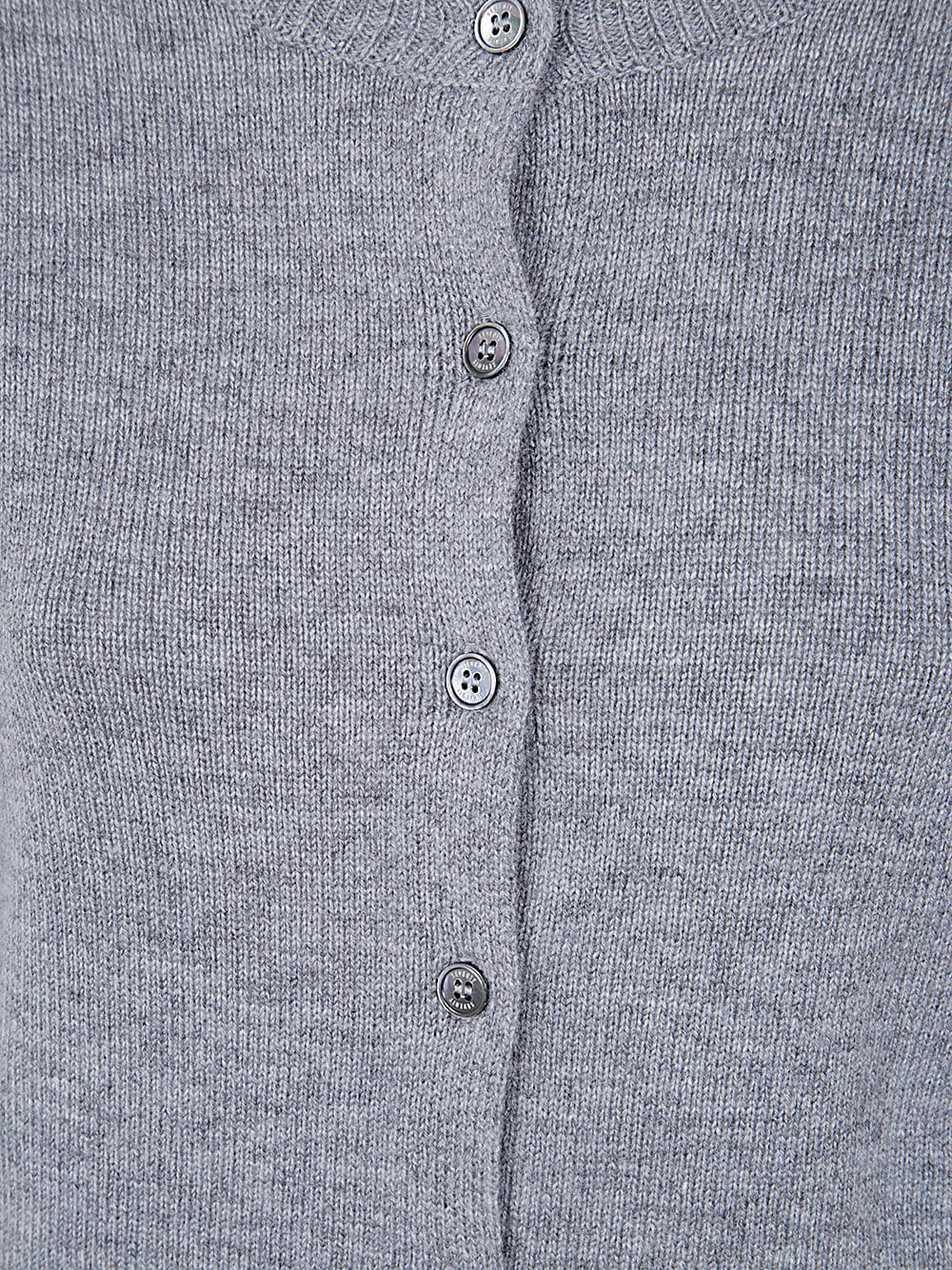 Shop Seventy Crew Neck Cardigan In Light Grey