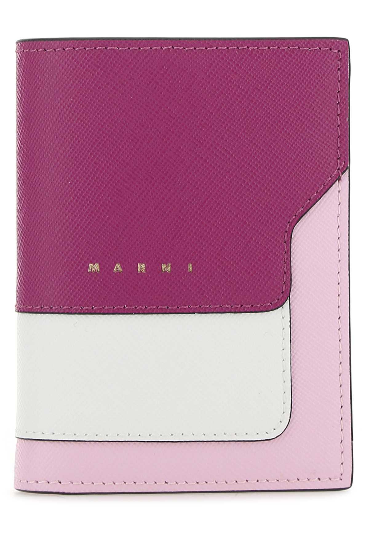 Marni Multicolor Leather Wallet in Green Womens Wallets and cardholders Marni Wallets and cardholders Save 7% 