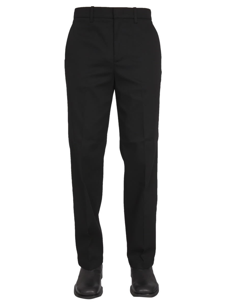 Department Five Wool Blend Trousers In Black