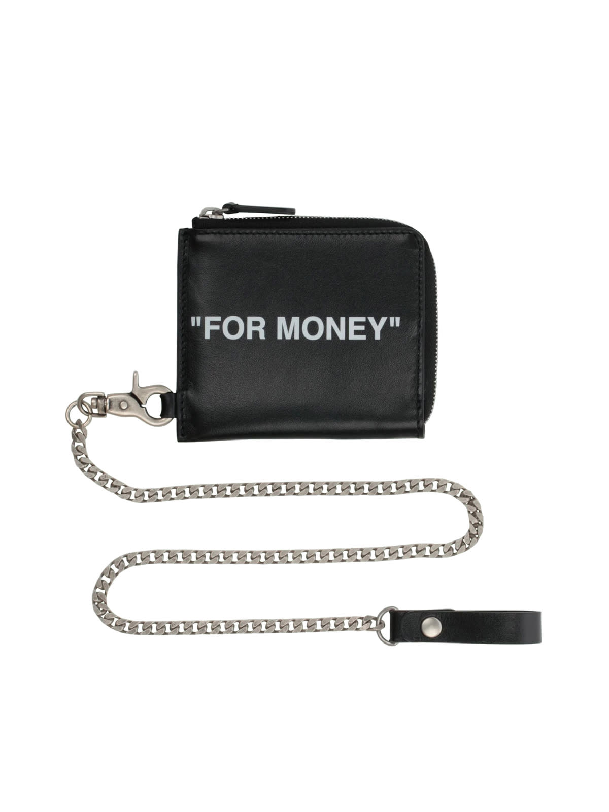 off white chain wallet