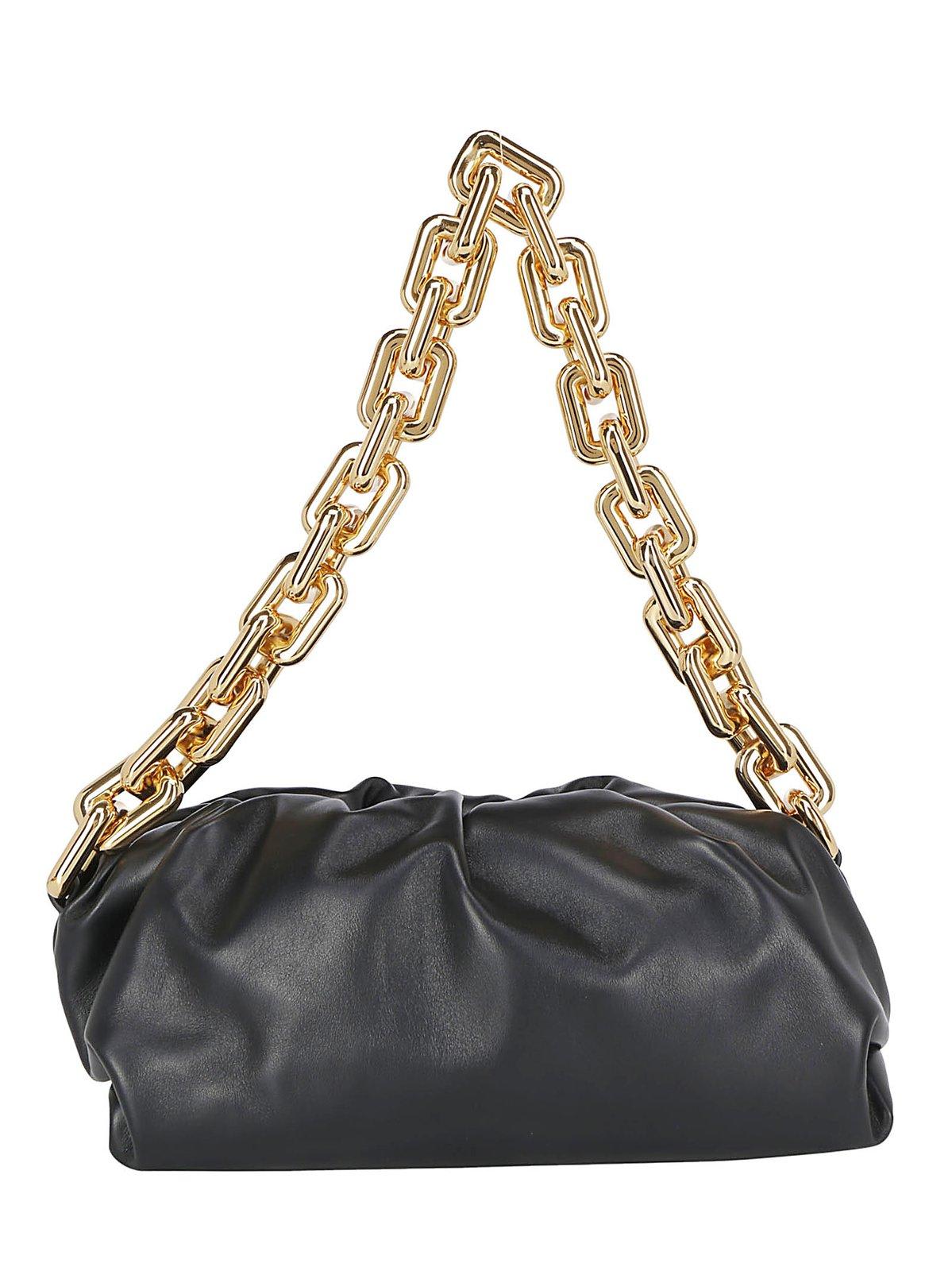 Shop Bottega Veneta The Chain Pouch Shoulder Bag In Nero
