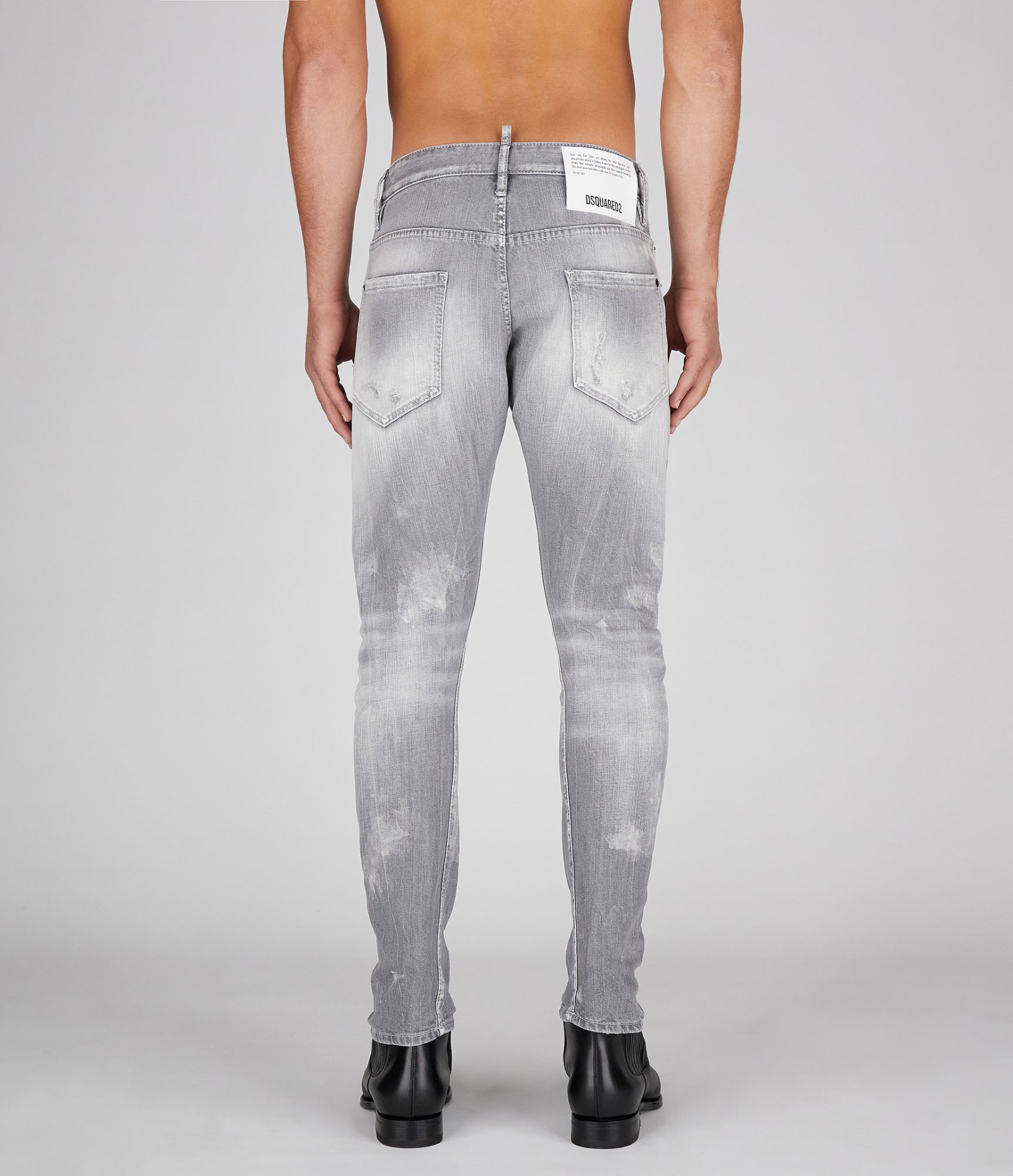 Shop Dsquared2 5 Pockets In Grey