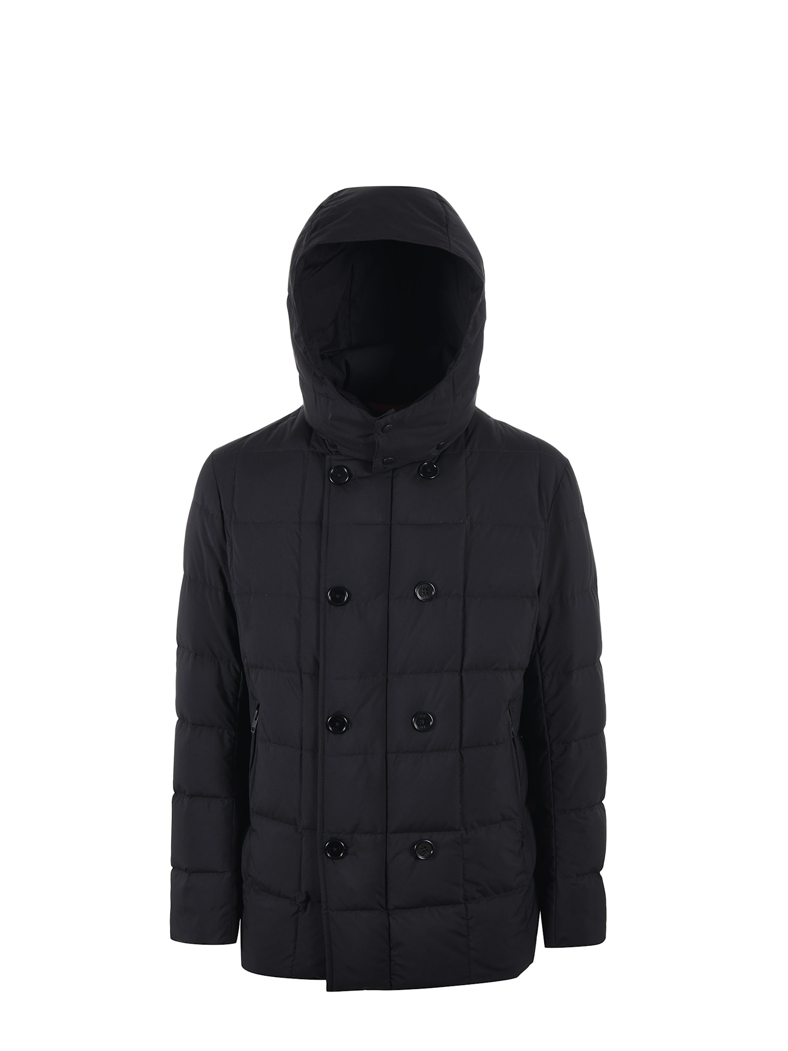 Shop Fay Quilted Nylon Down Jacket In Black