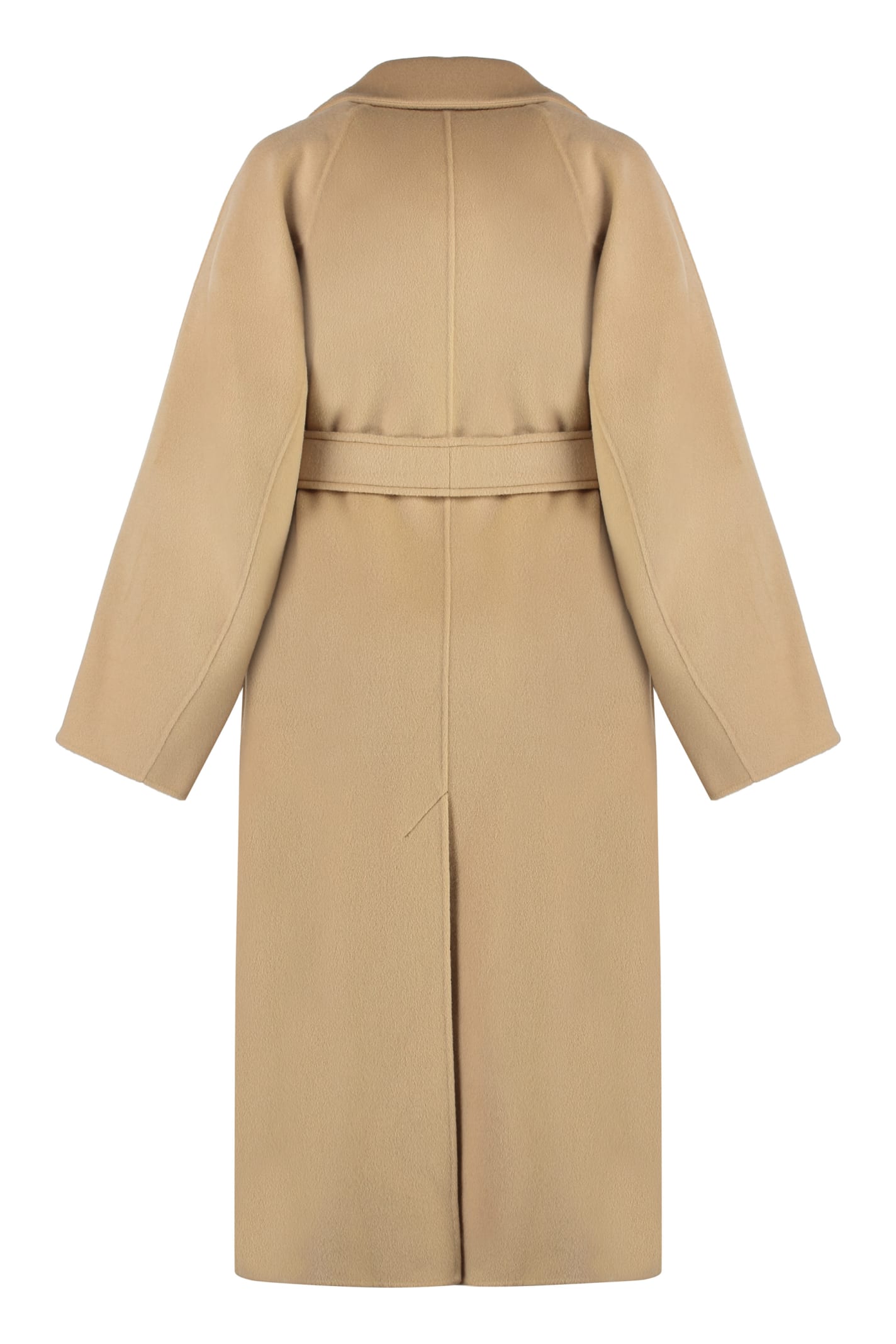 Shop Sportmax Orense Wool And Cashmere Coat In Beige