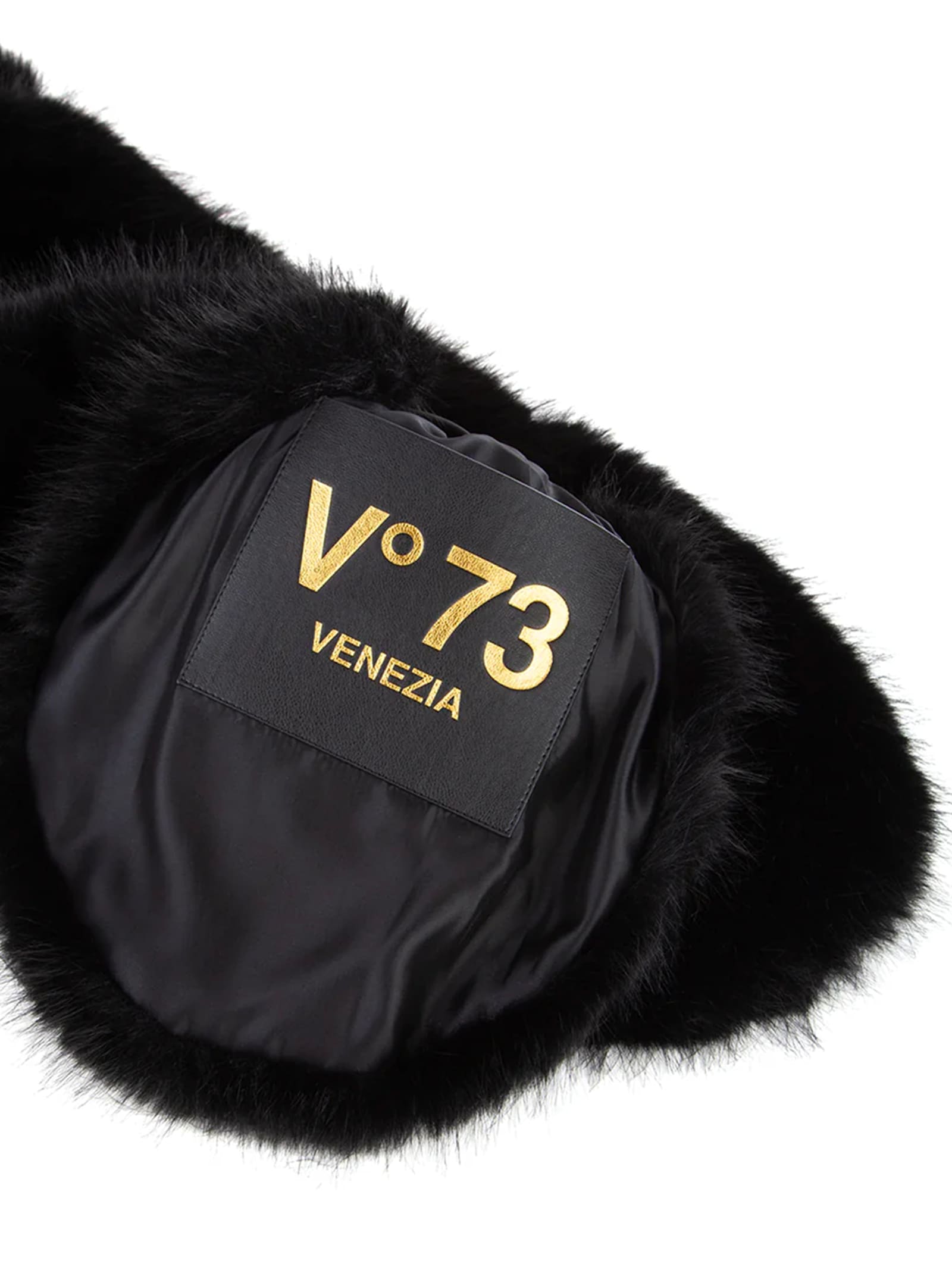 V73 Faux Fur Stole Jane In Black