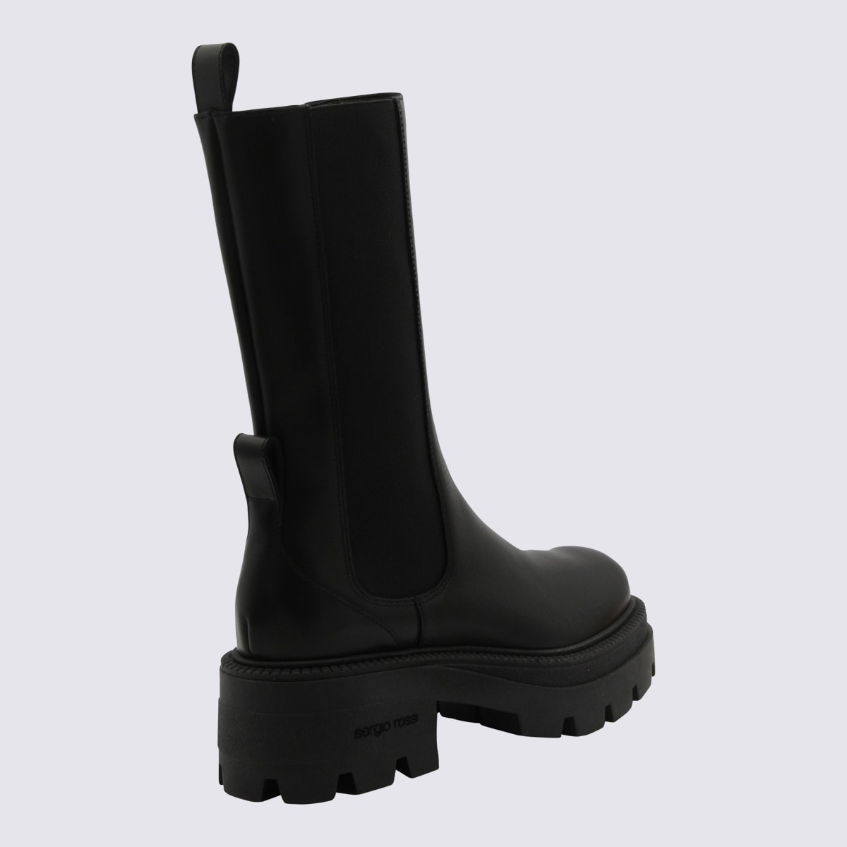 Shop Sergio Rossi Black Leather Milla Boots