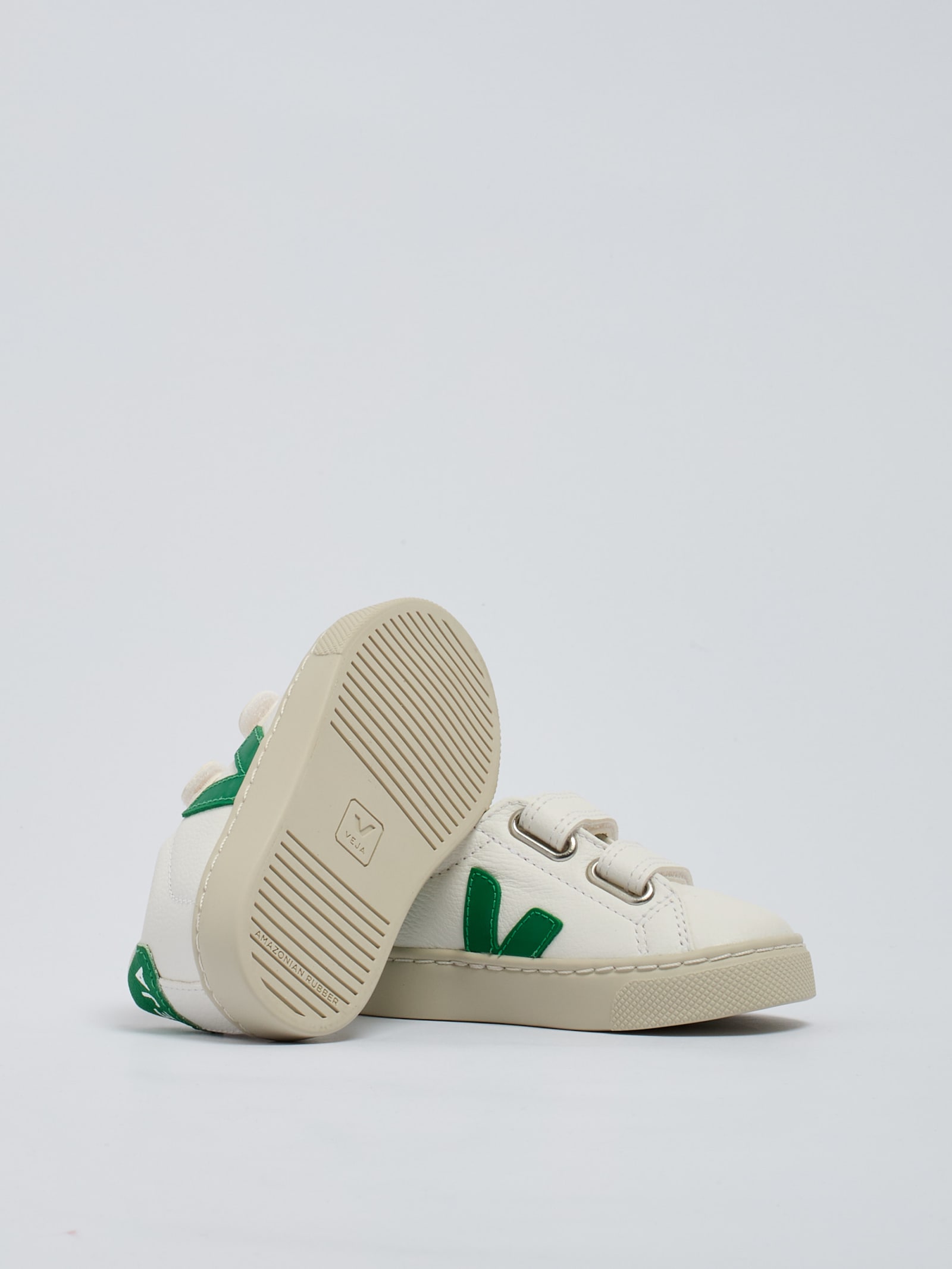 Shop Veja Small Esplar Sneaker In Bianco-verde