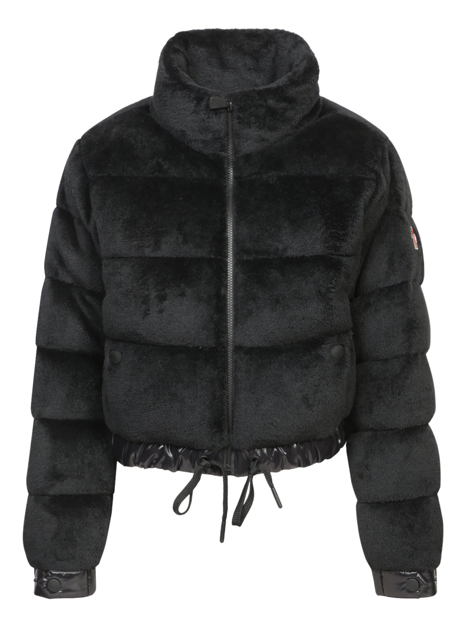 Shop Moncler Ayse Black Bomber Jacket