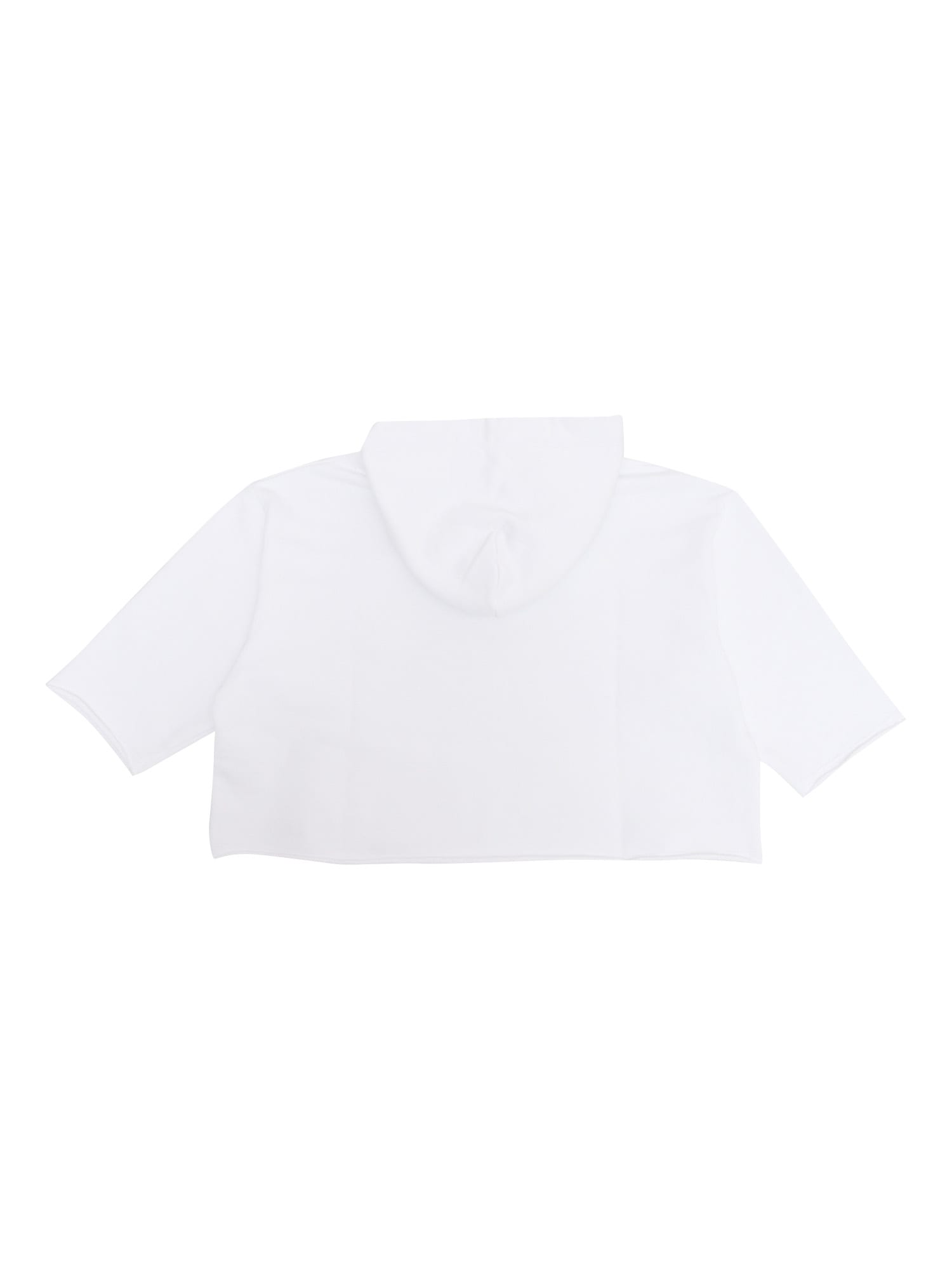 Shop Mm6 Maison Margiela White Sweatshirt With Logo