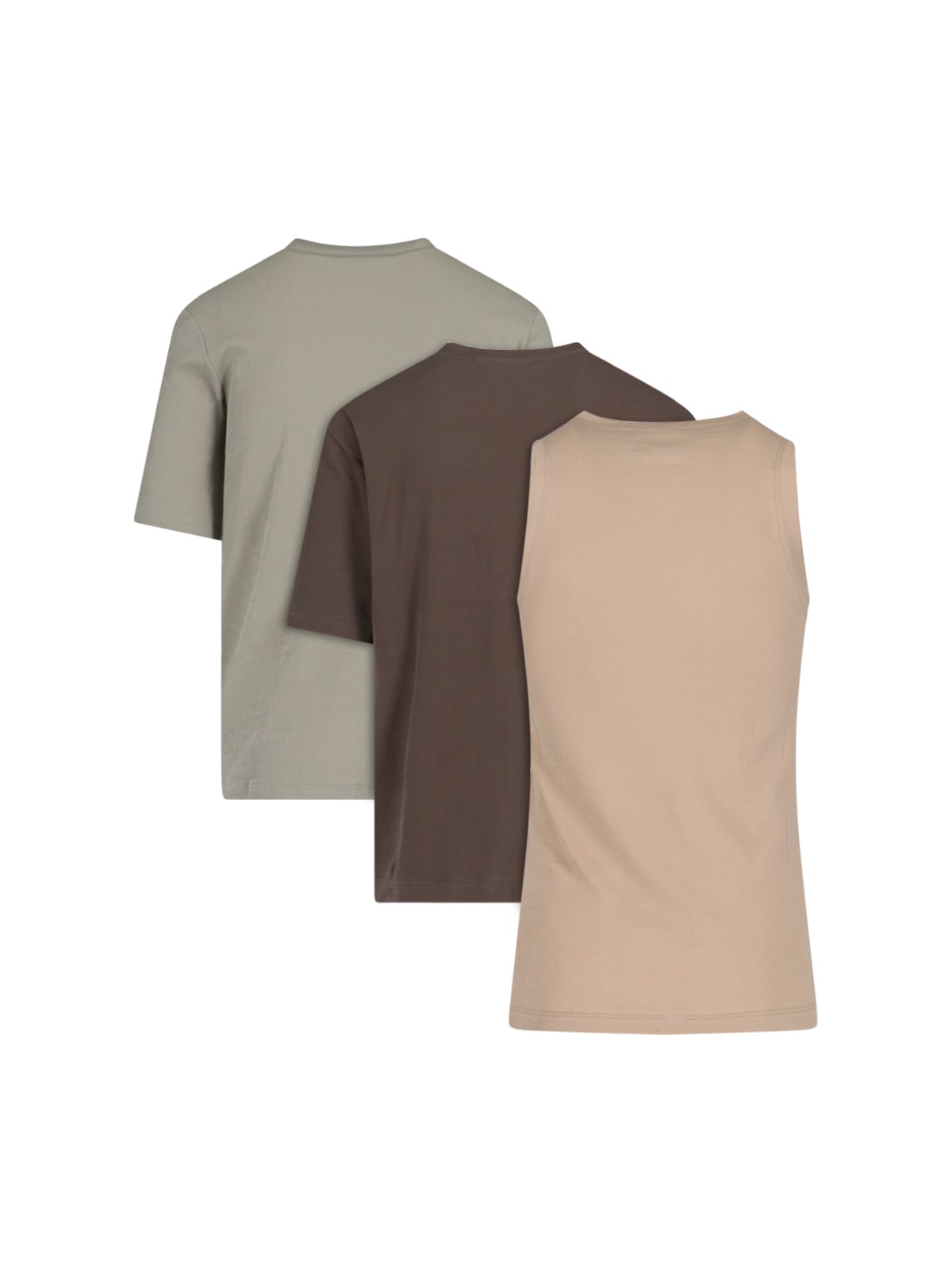 Shop Jil Sander 3-pack T-shirt Set In Brown