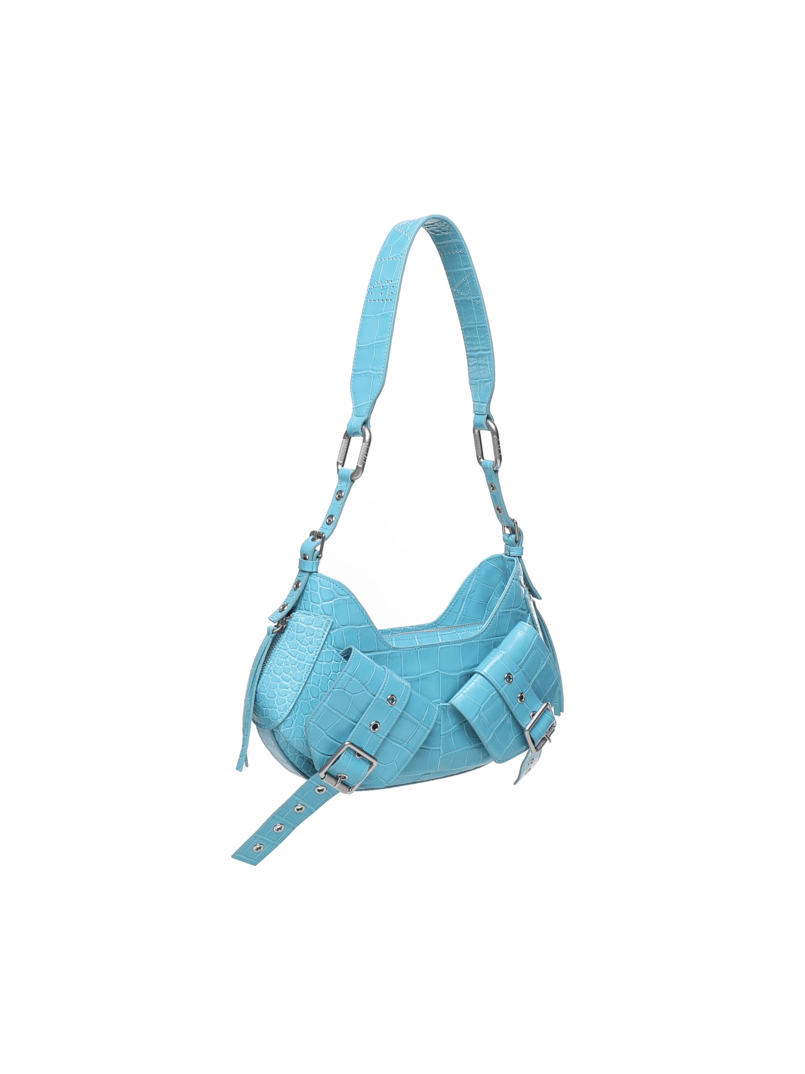 Shop Biasia Shoulder Bag Y2k.001 In Turquoise