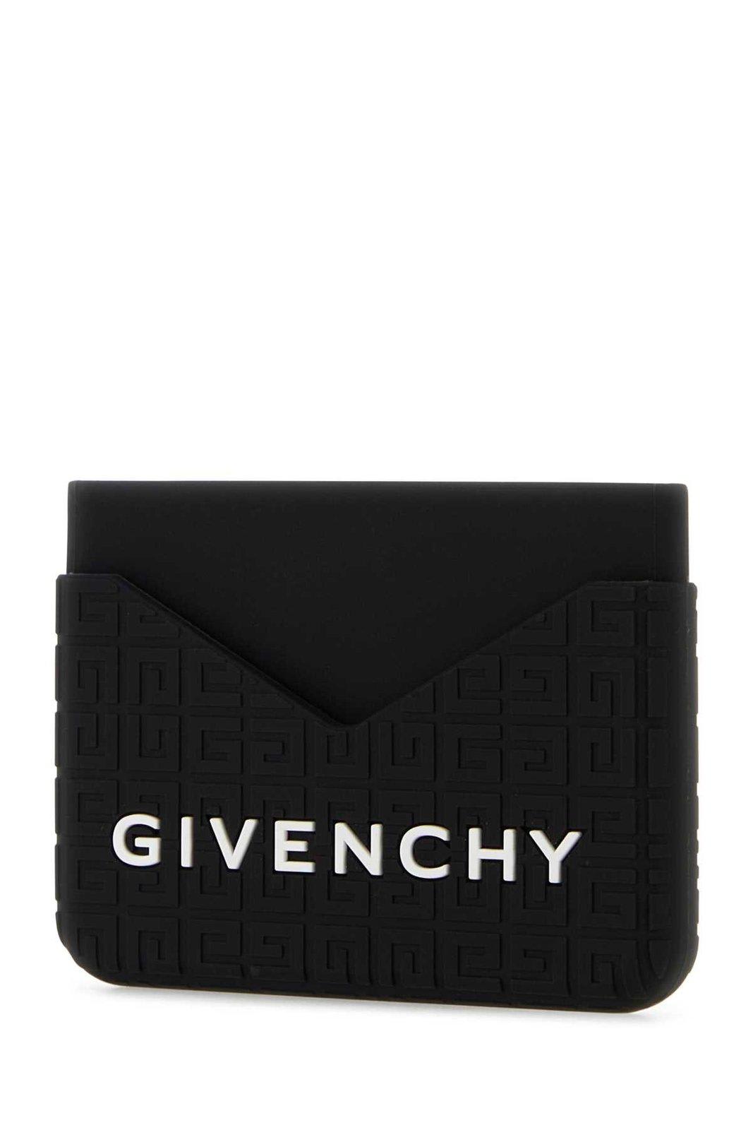 Shop Givenchy 4g Logo Printed Card Holder In Black