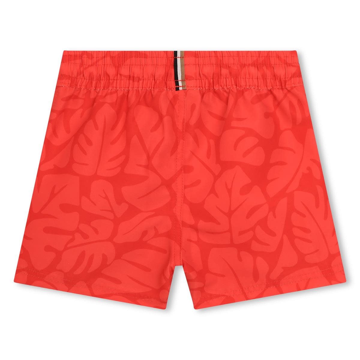 Shop Hugo Boss Swimsuit With Drawstring In Red