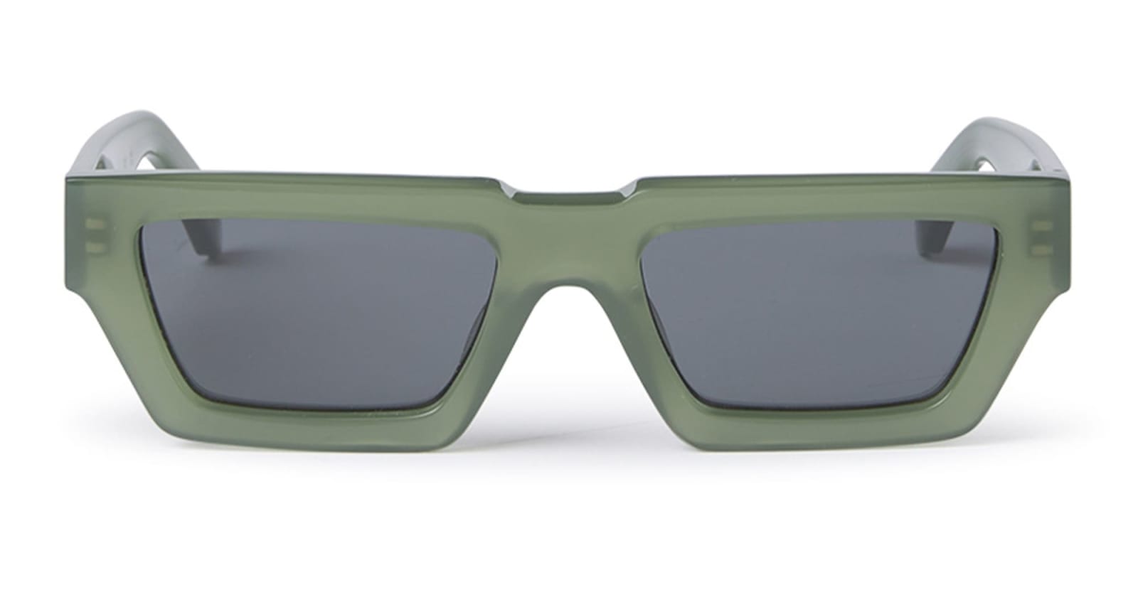 Shop Off-white Manchester - Olive Green / Dark Grey Sunglasses