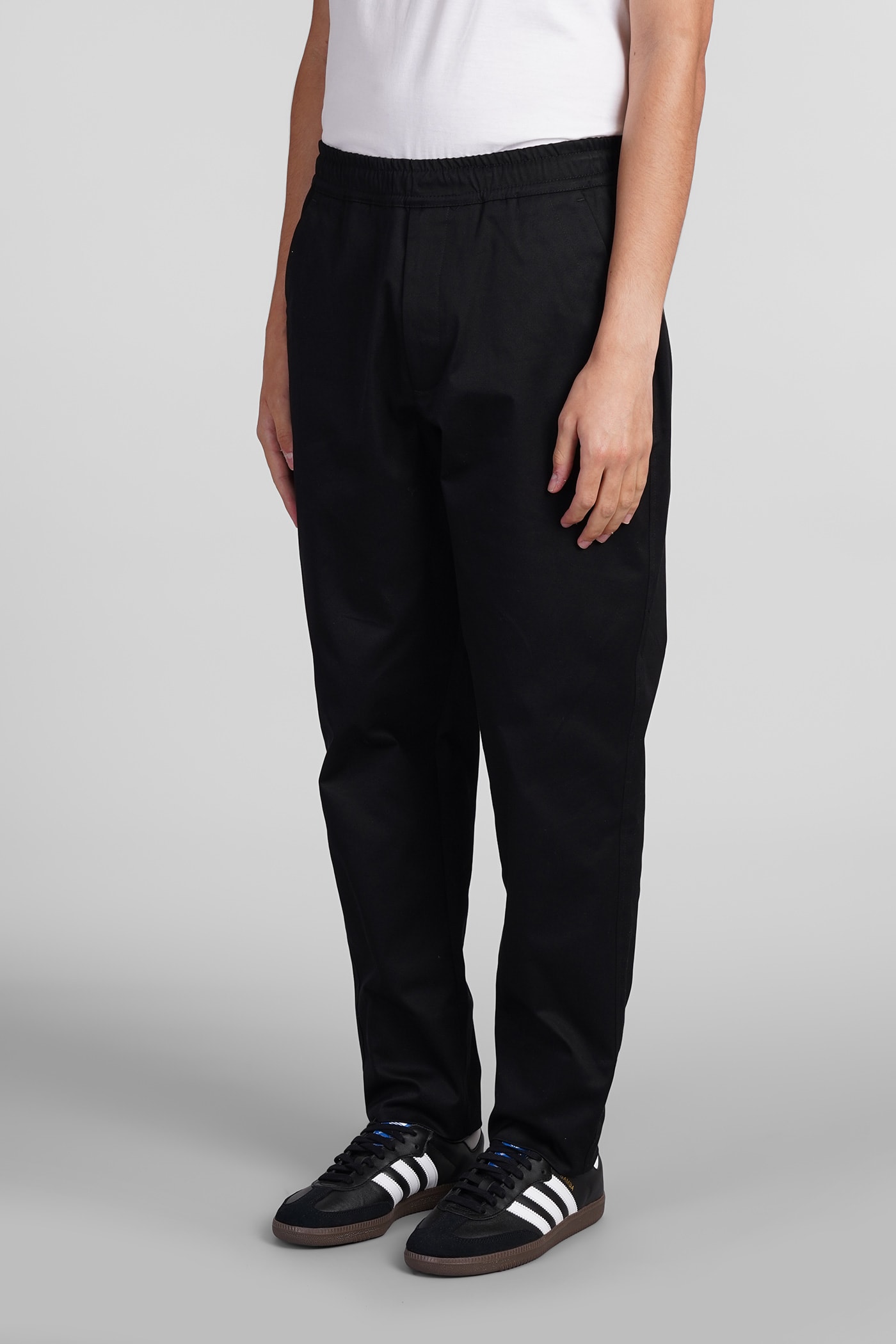 Shop Low Brand George Pants In Black Cotton