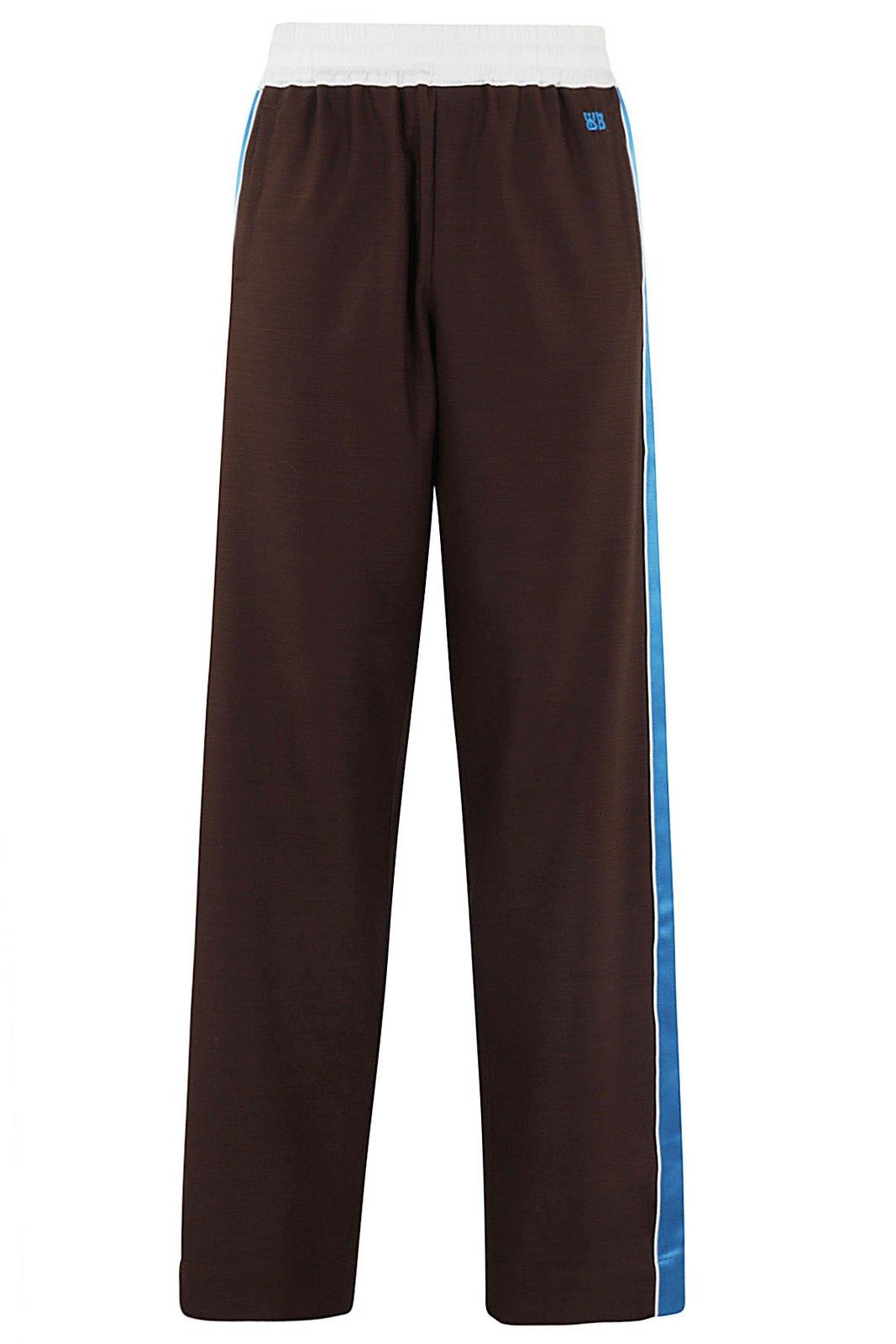 Logo Embroidered Side Stripe Detailed Trousers