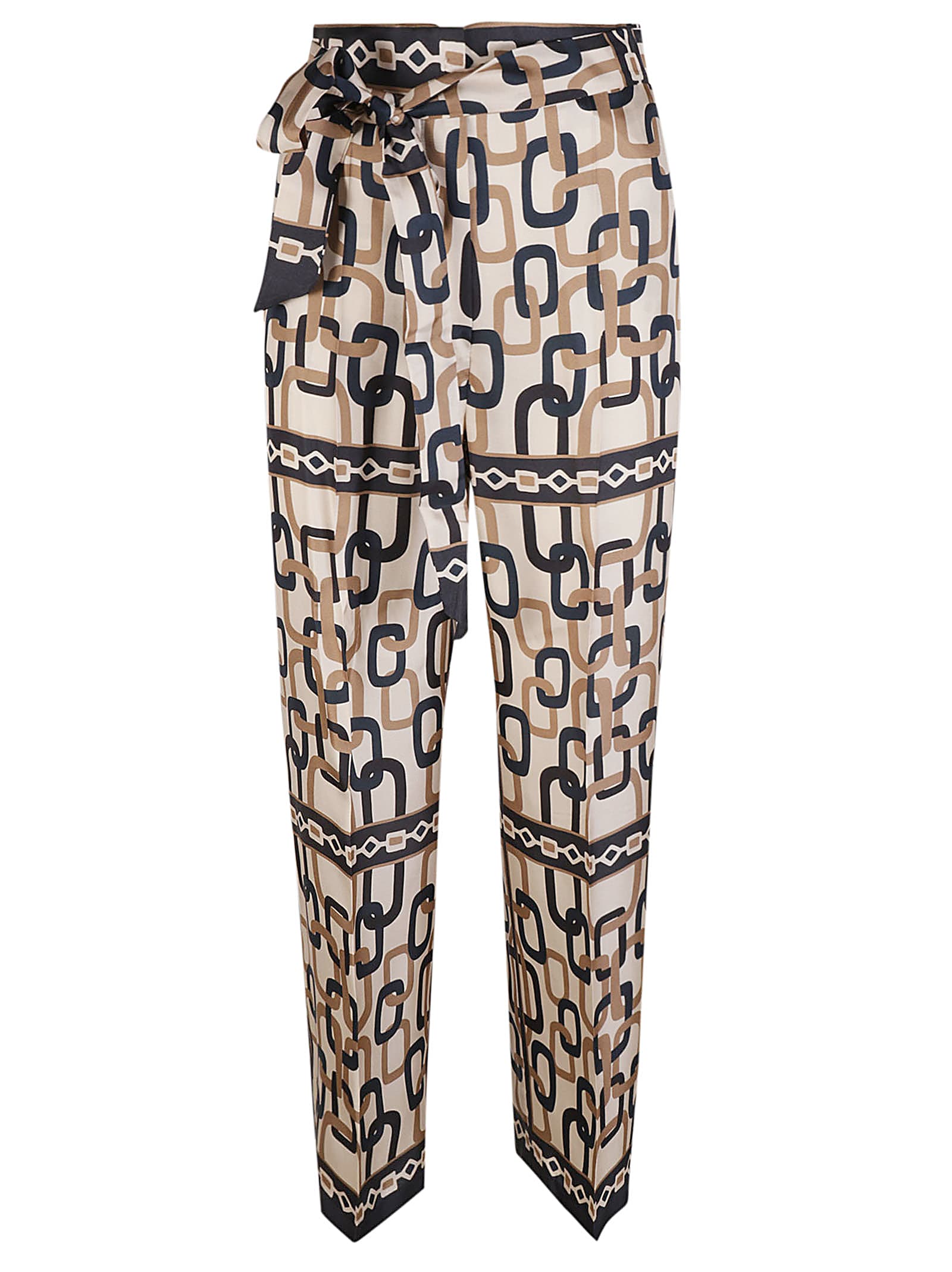 Shop Max Mara Brina Trousers In Navy