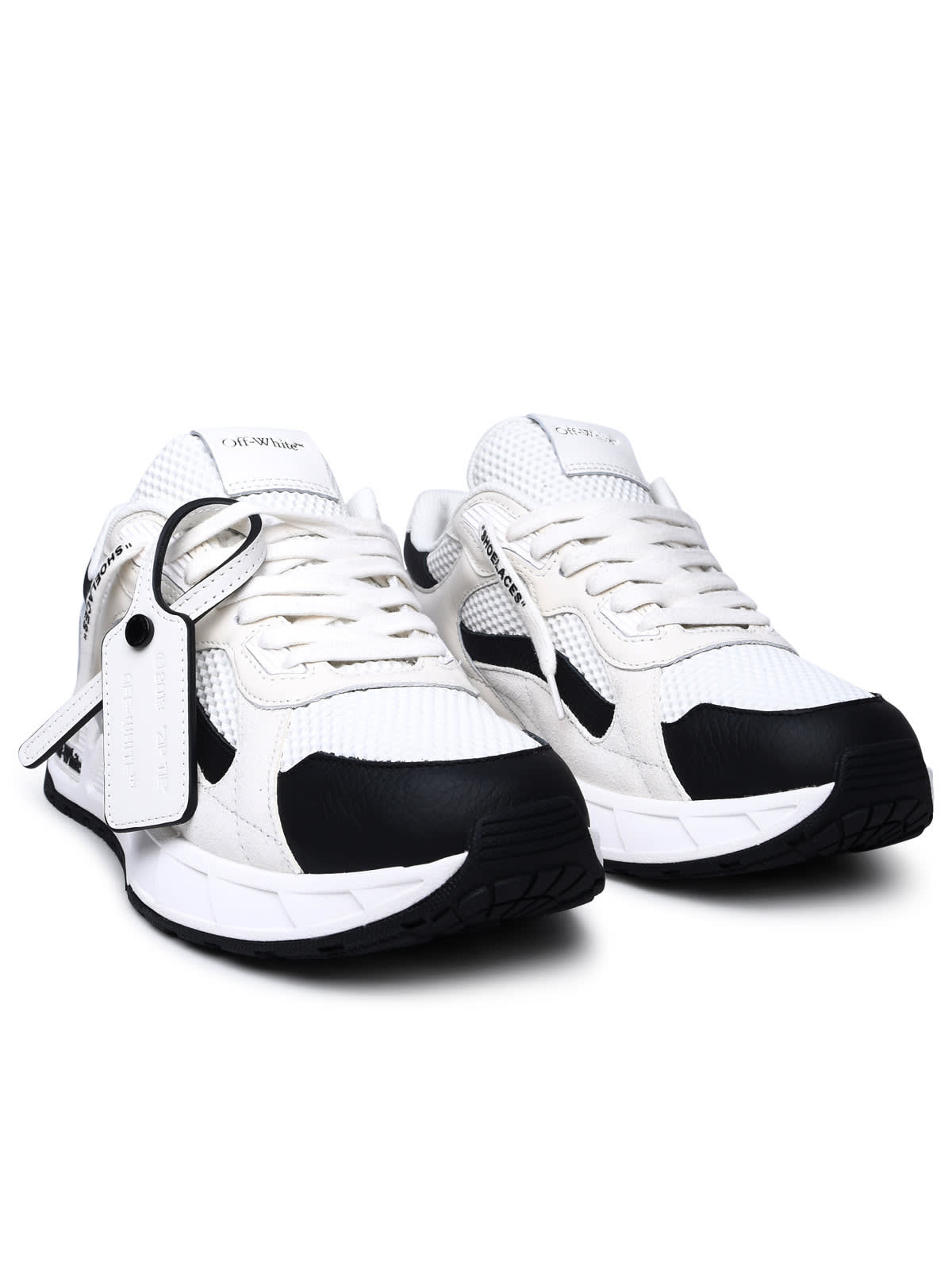 Shop Off-white White Leather Blend Sneakers