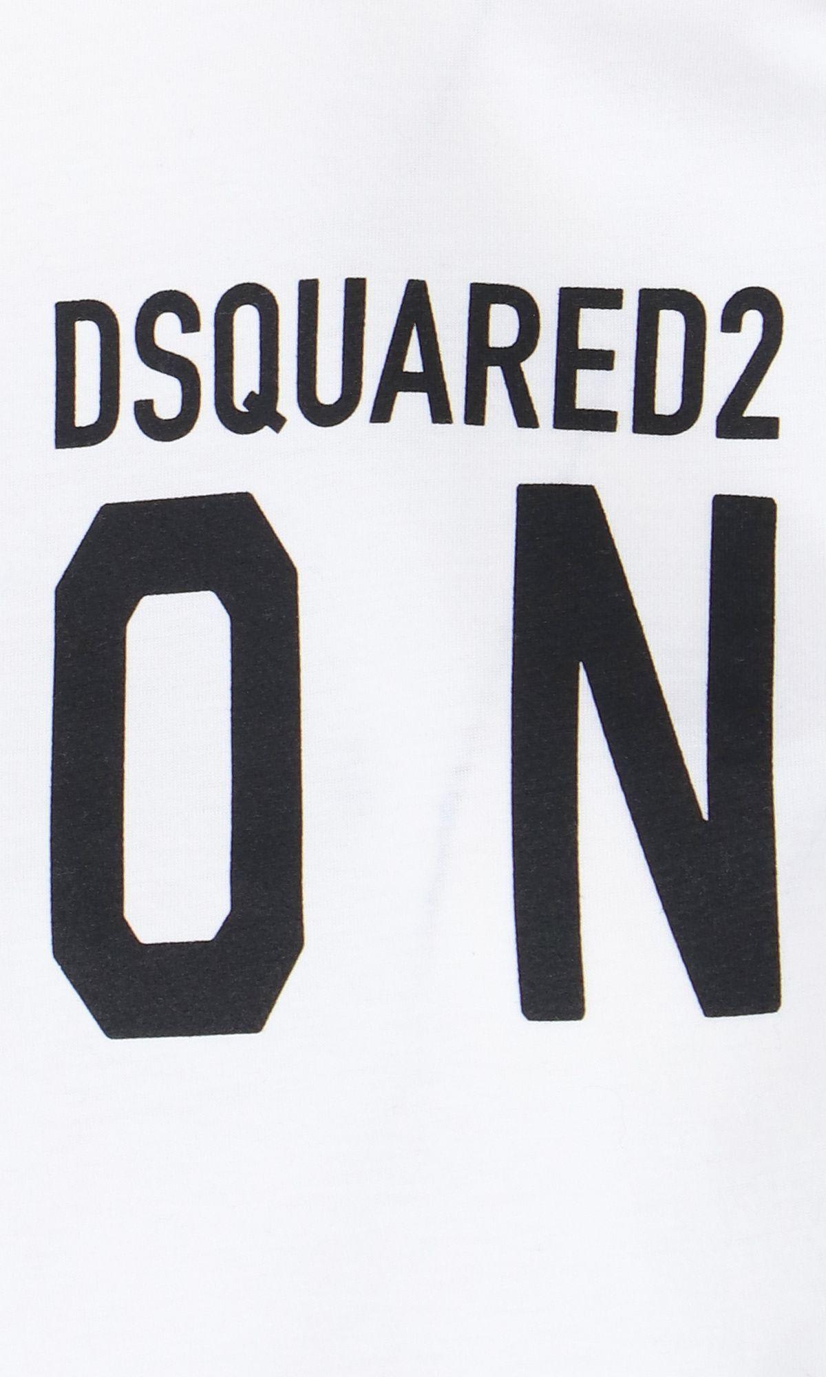 Shop Dsquared2 Icon Renny T-shirt In Bianco