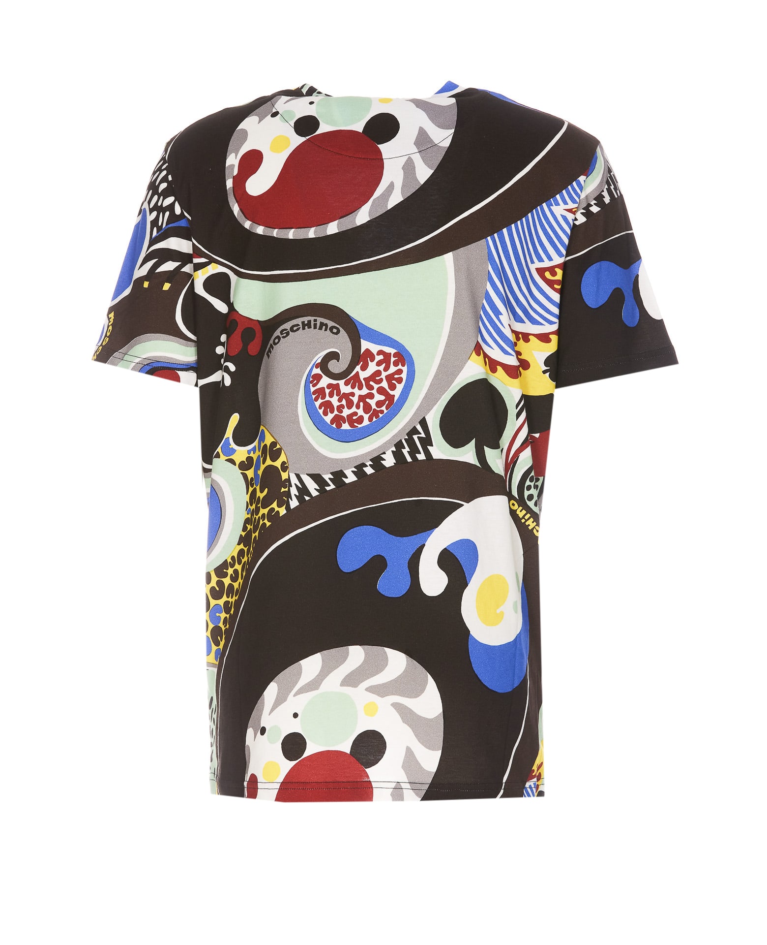 Shop Moschino Psychedelic Print T-shirt In Black