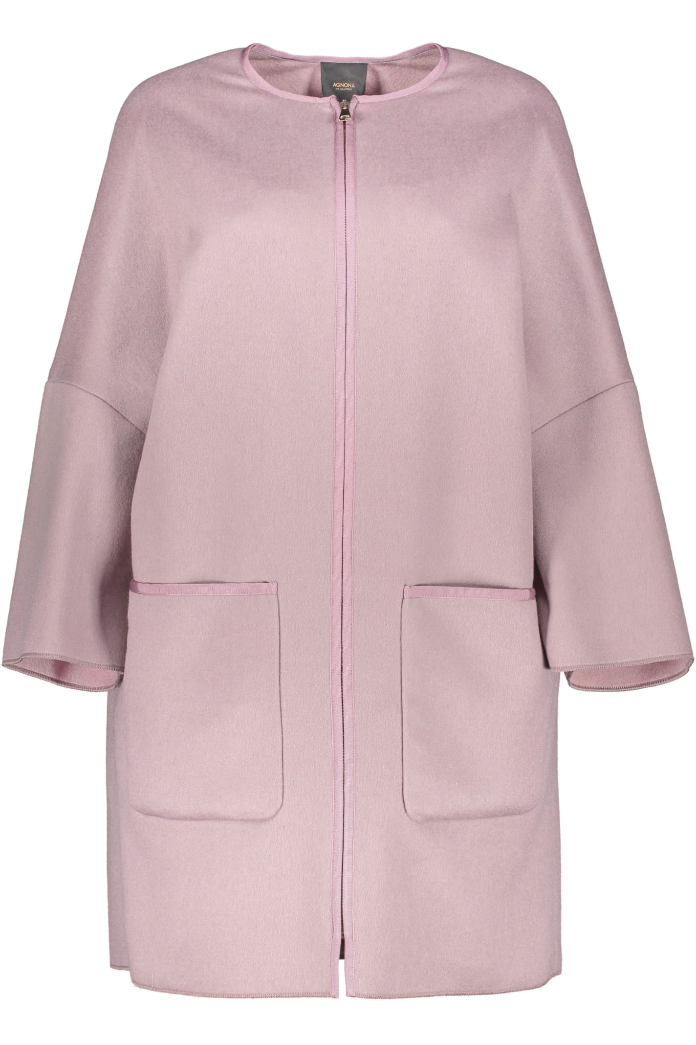 Agnona Cashmere Jacket In Pink