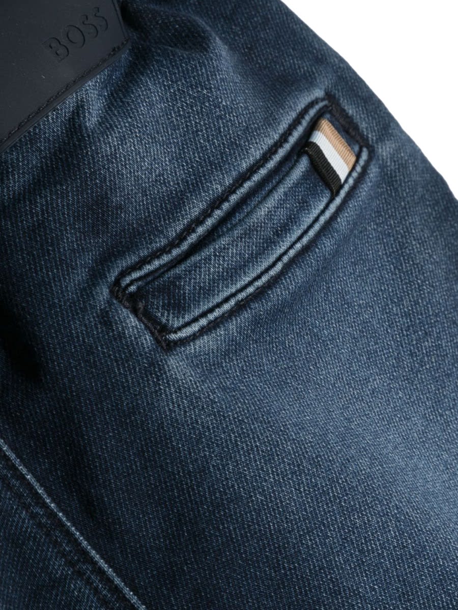 Hugo Boss Denim Bermuda Shorts In Denim