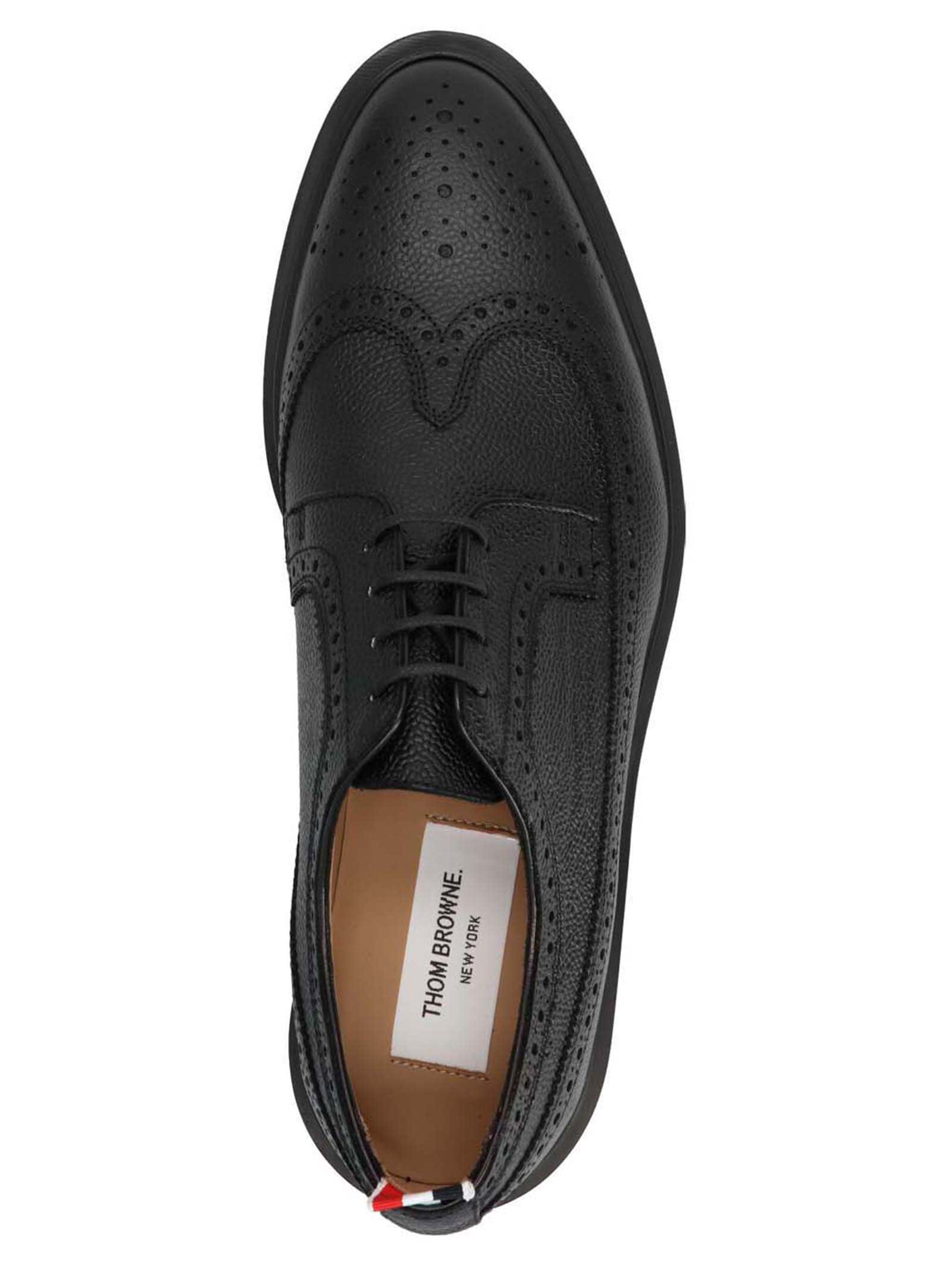 Shop Thom Browne Classic Longwing Brogues In Black