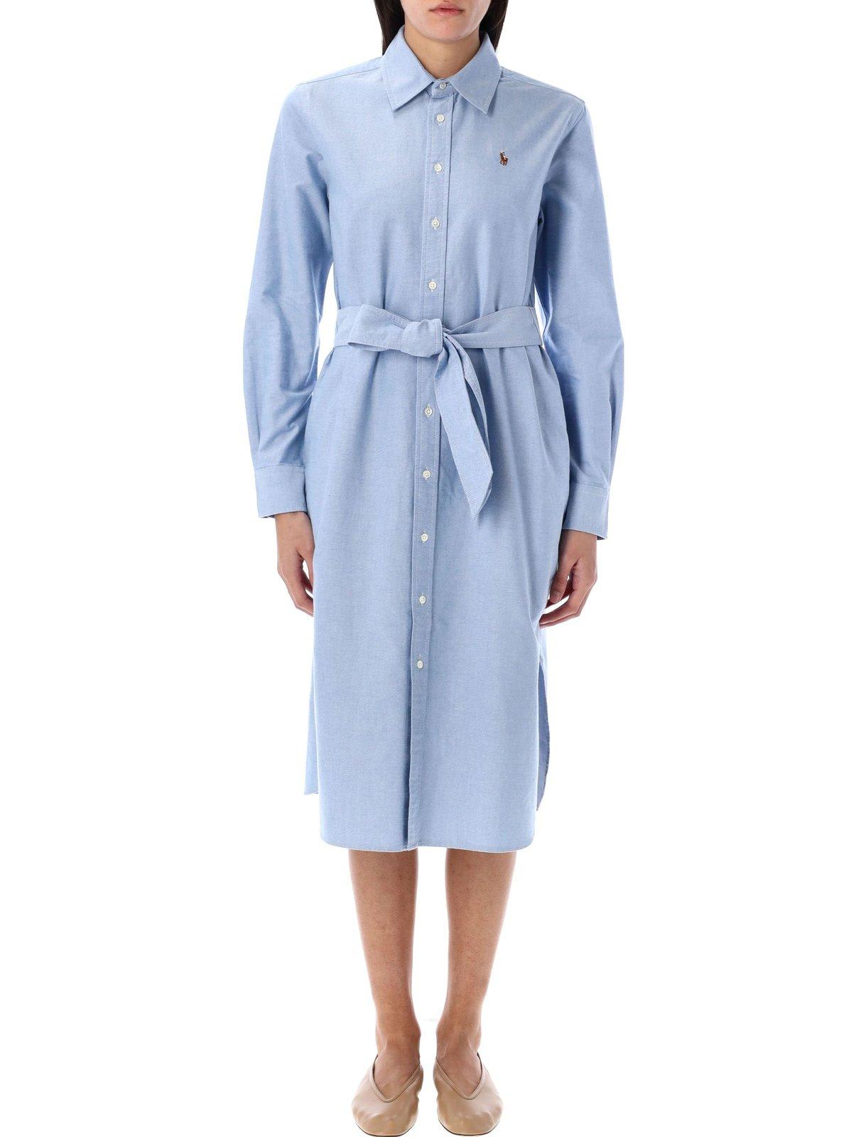 Belted Oxford Shirtdress