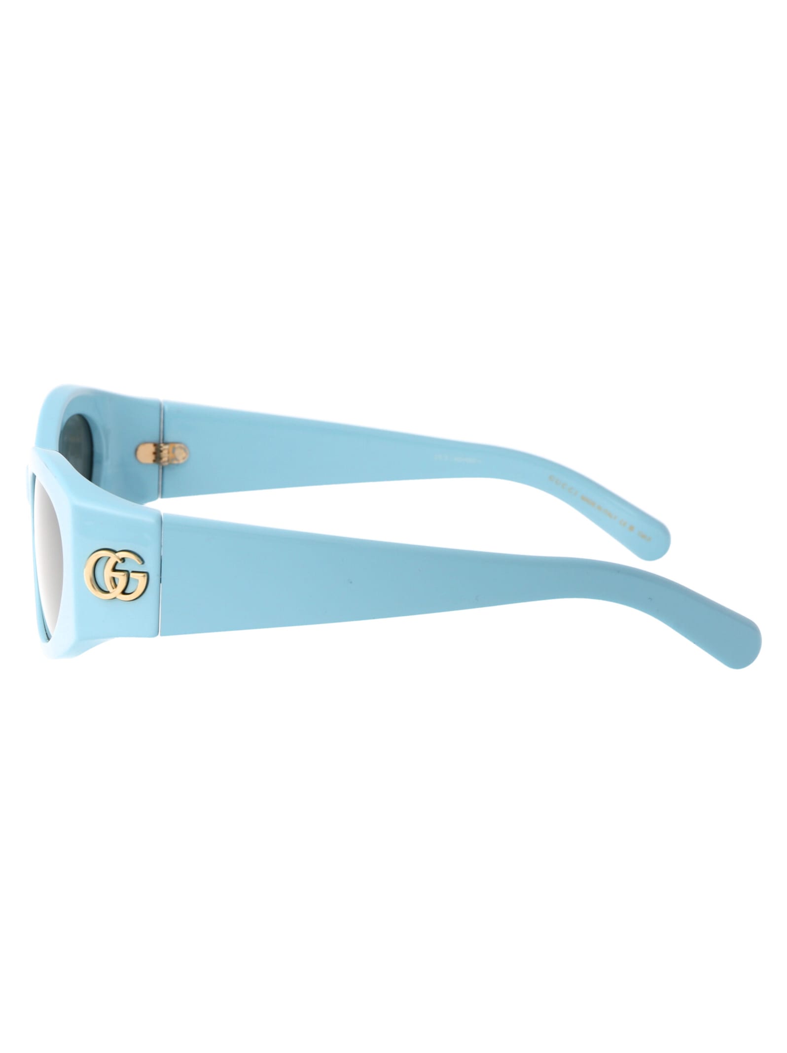 Shop Gucci Gg1401s Sunglasses In 004 Light Blue Light Blue Grey