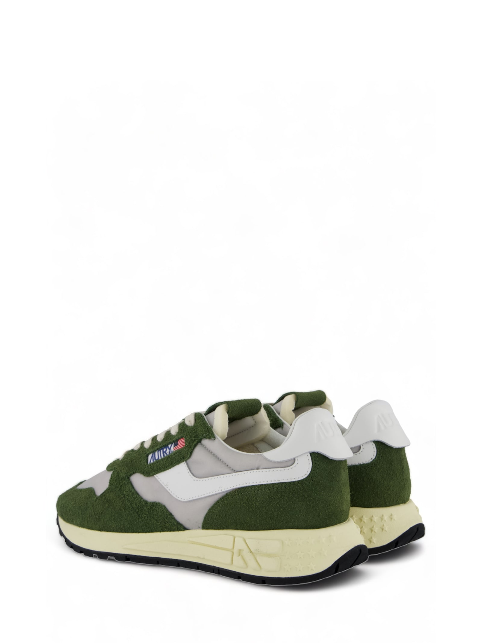 Shop Autry Reelwind Low Sneakers In Green