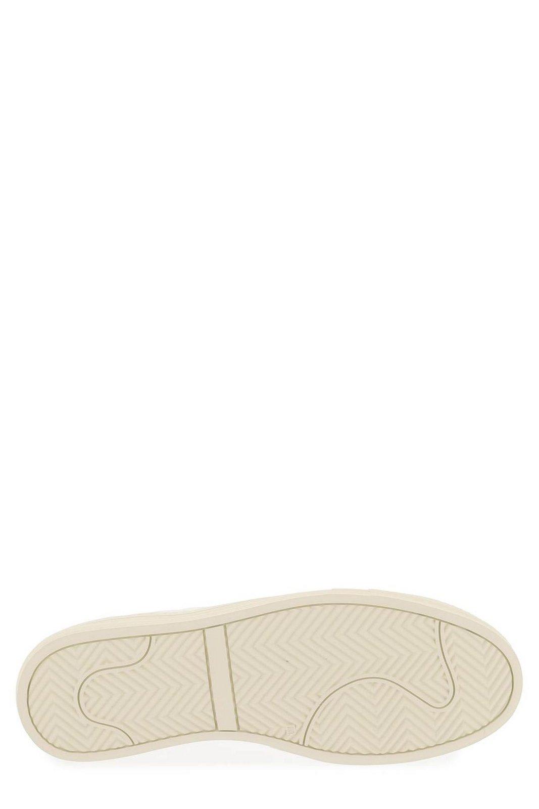 Shop Common Projects Tournament Round Toe Sneakers In Off White (white)