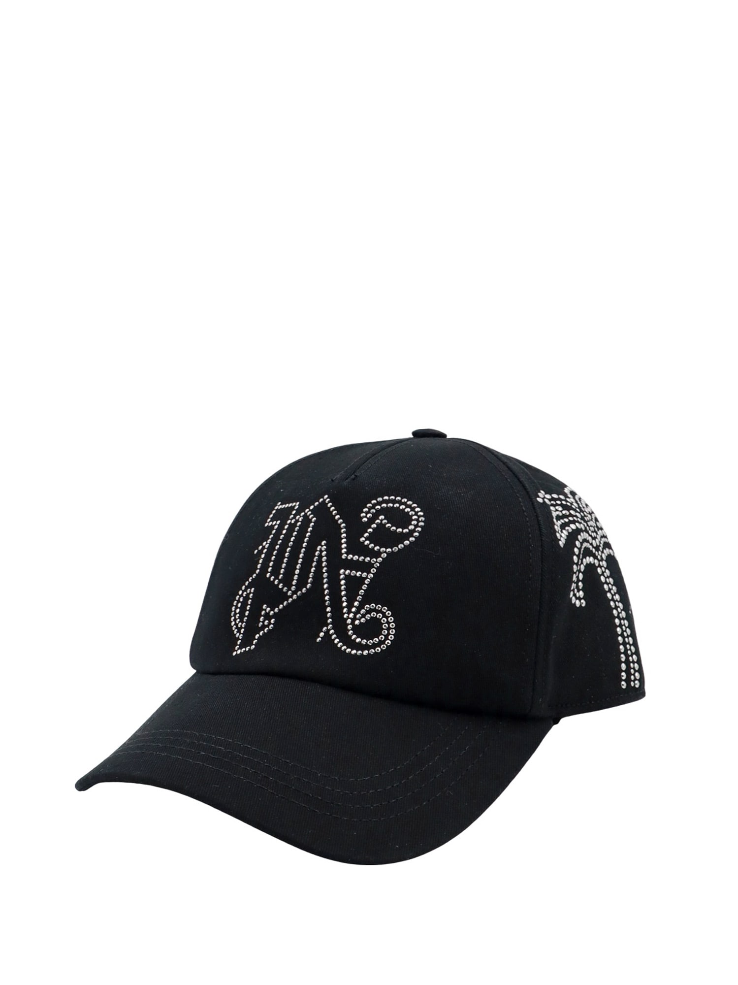 Palm Angels Baseball Cap In Black