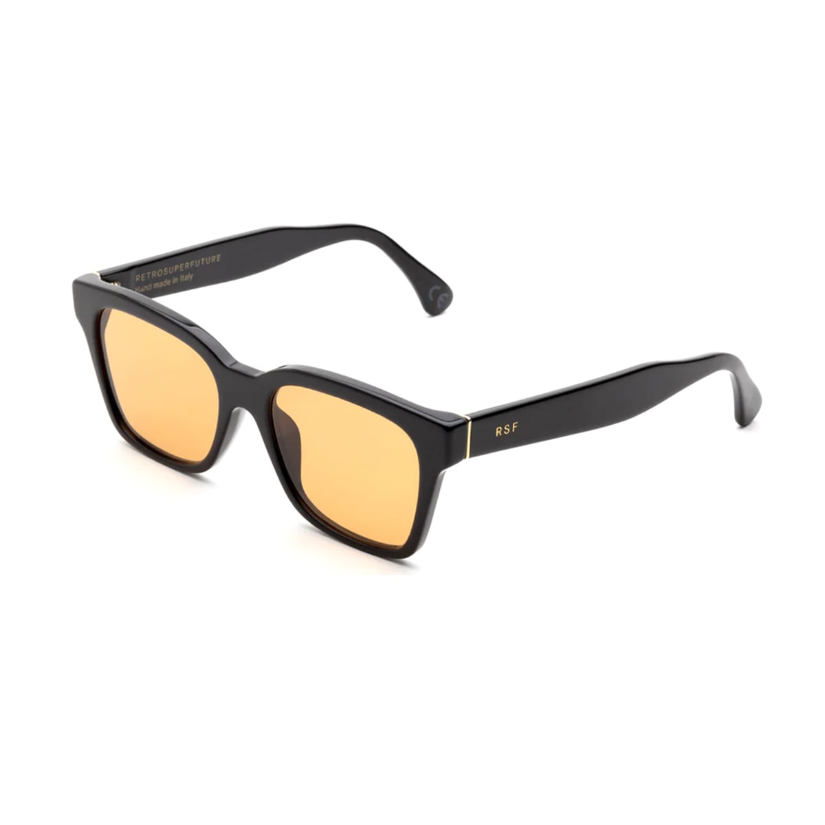 Retrosuperfuture America Refined Bold Square Frame Sunglasses In Black
